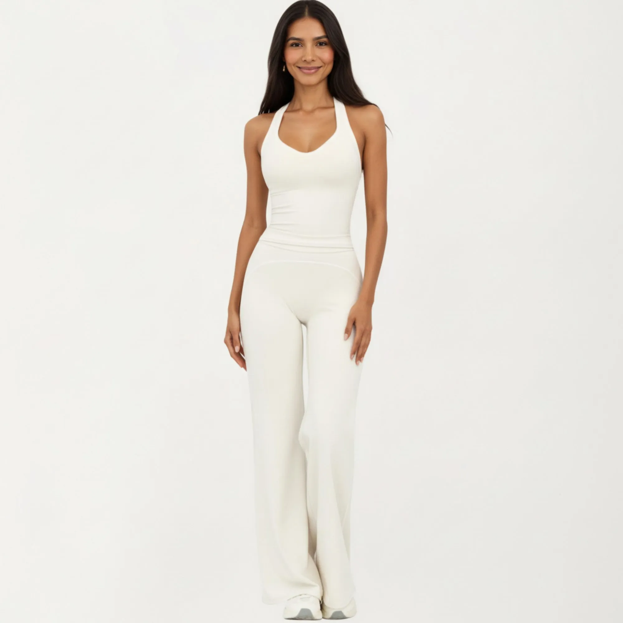 Anna-Kaci Active Women's Sleeveless Fitted Active Tank with Scoop Neck Contrast Trim and Smooth Stretch Fabric sold by Anna-Kaci product image thumbnail 4