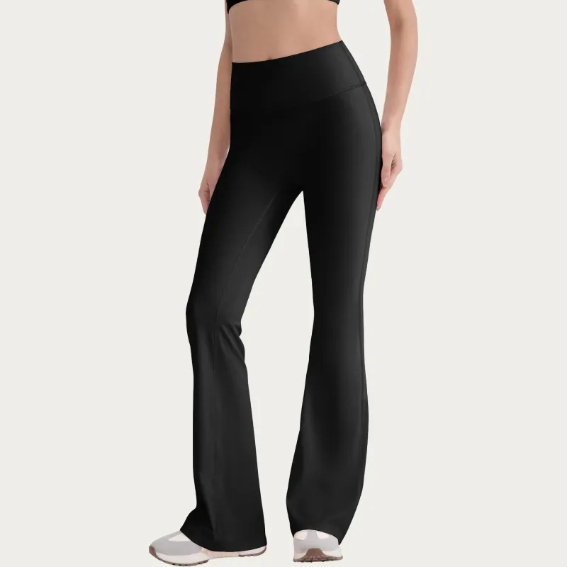Anna-Kaci Active Women's High Waist Flare Leg Pants with Smooth Stretch Fit made by Anna-Kaci