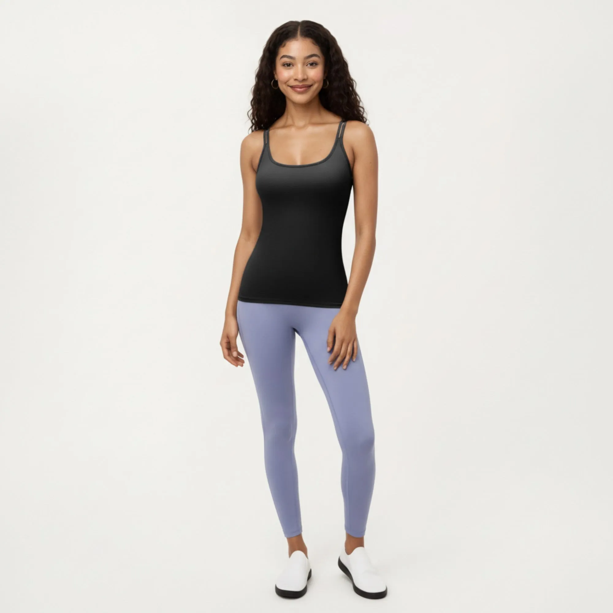 Anna-Kaci Active Women's Fitted Athletic Tank Top with Double Strap Back and Smooth Stretch Knit Fabric sold by Anna-Kaci product image thumbnail 3