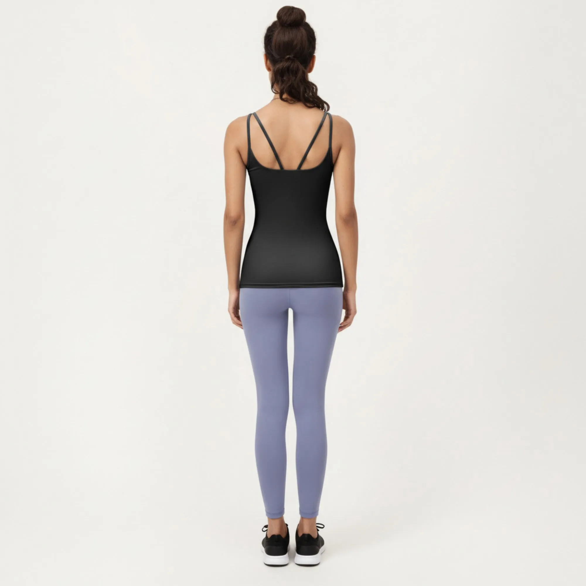 Anna-Kaci Active Women's Fitted Athletic Tank Top with Double Strap Back and Smooth Stretch Knit Fabric sold by Anna-Kaci product image thumbnail 4