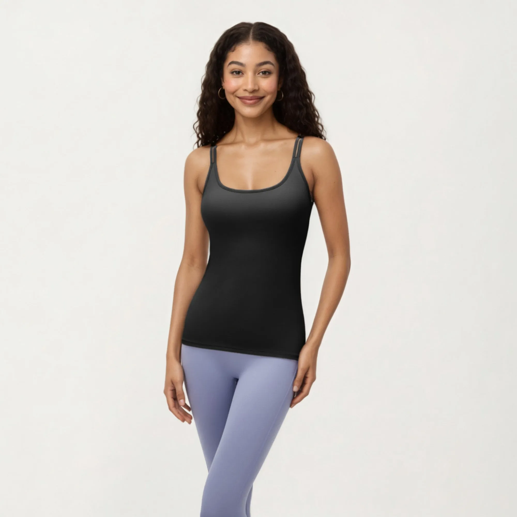 Anna-Kaci Active Women's Fitted Athletic Tank Top with Double Strap Back and Smooth Stretch Knit Fabric sold by Anna-Kaci product image thumbnail 2