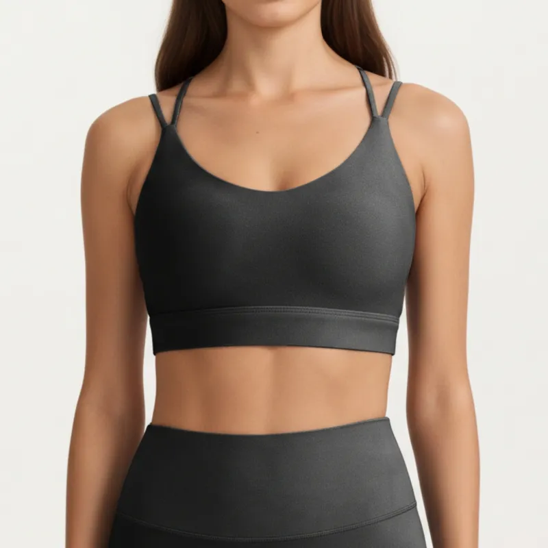 Anna-Kaci Active Women's Strappy Back Low Impact Sports Bra made by Anna-Kaci