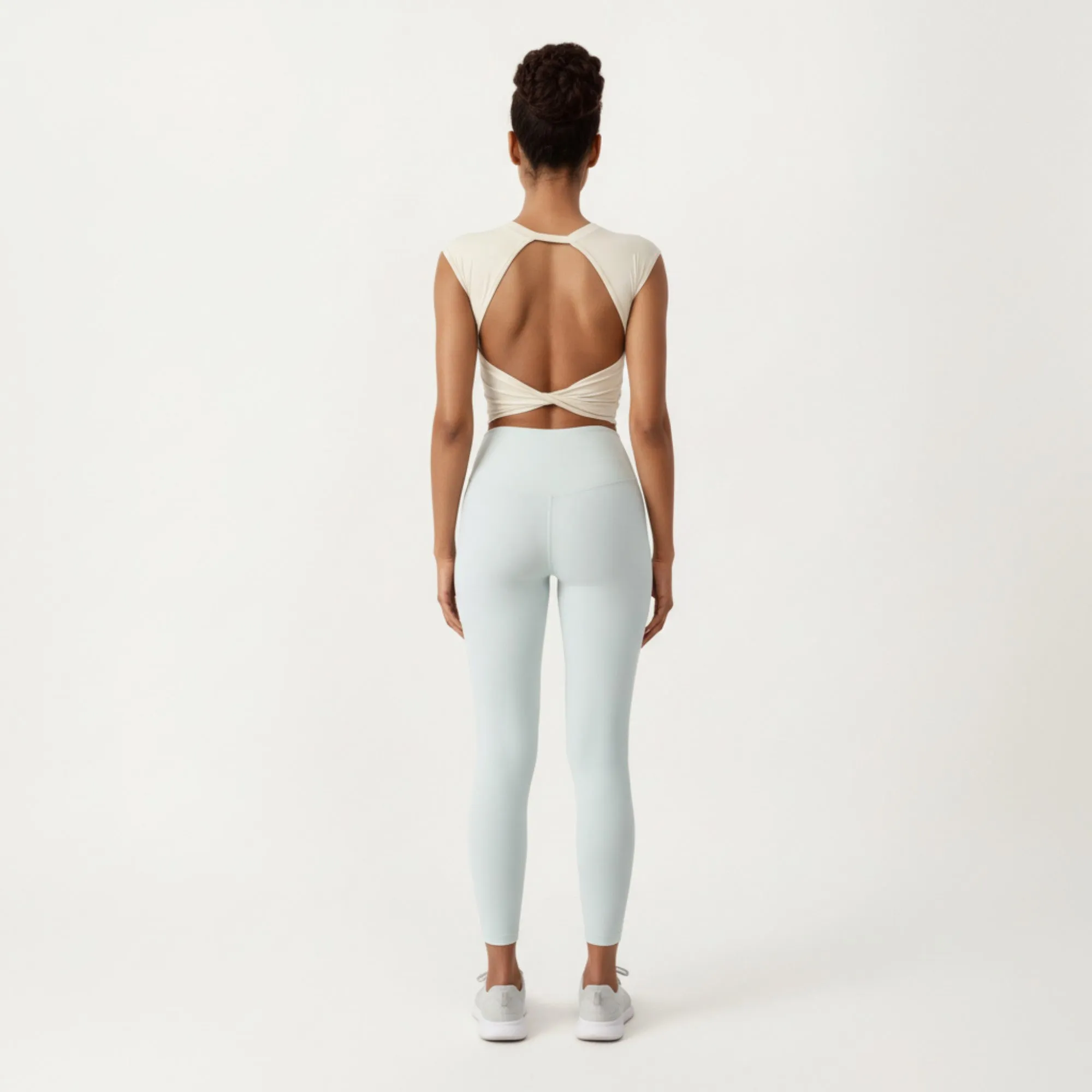 Anna-Kaci Active Women's Sleeveless Cropped Fitted Active Tank Top with Smooth Stretch Fabric and Crew Neckline sold by Anna-Kaci product image thumbnail 4