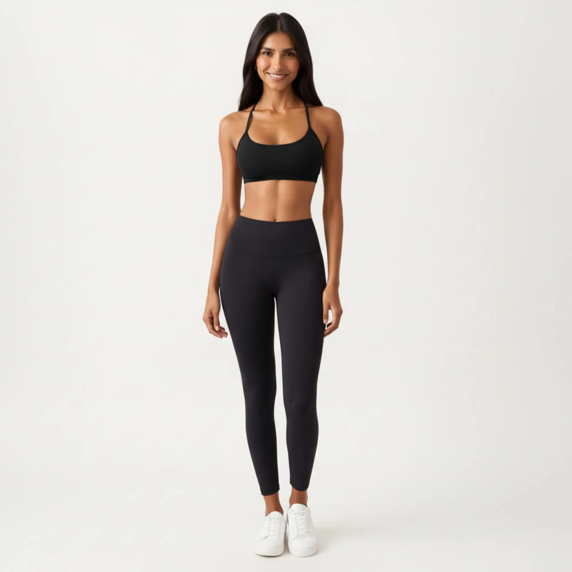 Anna-Kaci Active Women's Strappy Back Sports Bra with Scoop Neckline and Stretch Knit Fabric sold by Anna-Kaci product image thumbnail 3