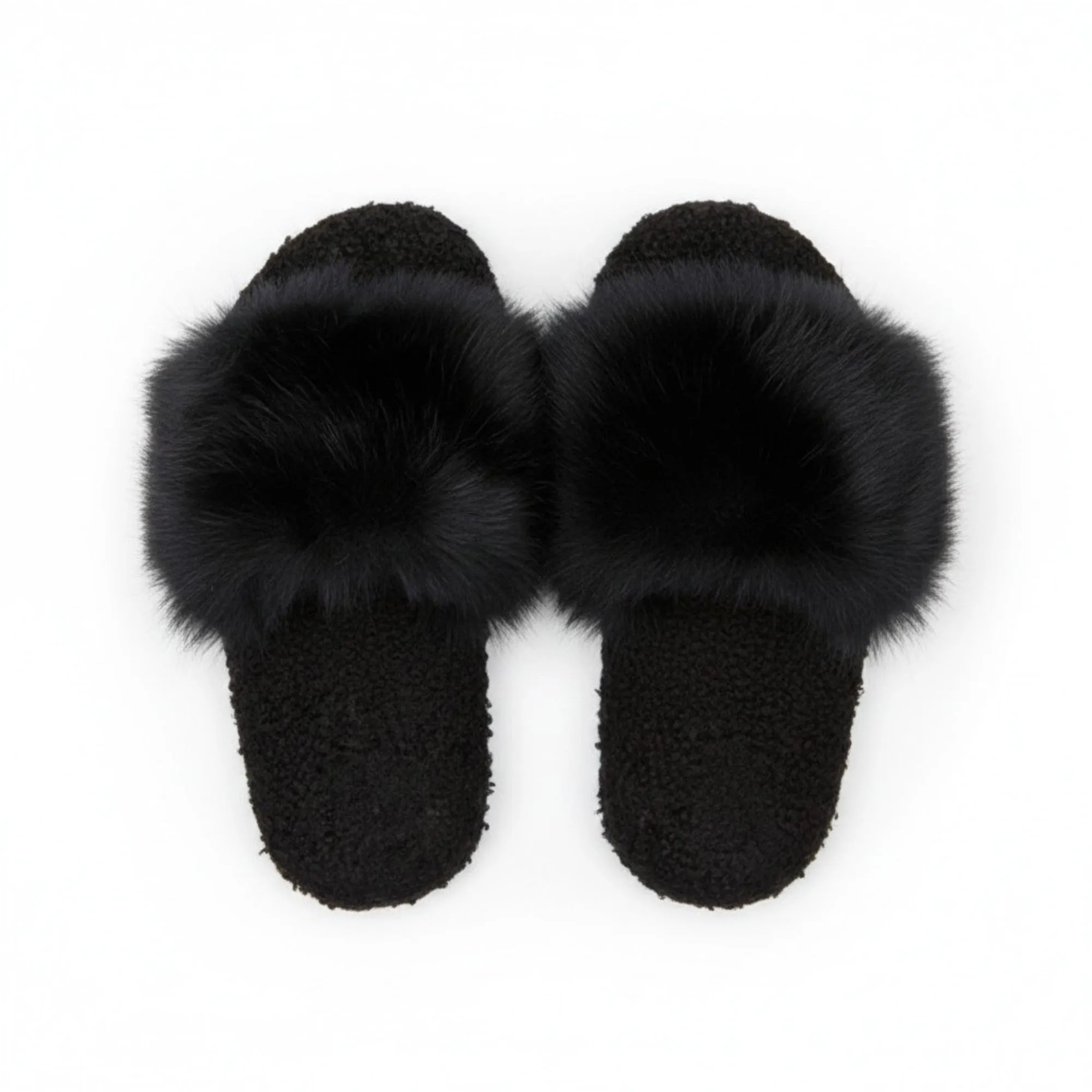 Anna-Kaci Lounge Women's Plush Slide House Slippers with Oversized Faux Fur Upper and Soft Cushioned Footbed sold by Anna-Kaci product image thumbnail 2