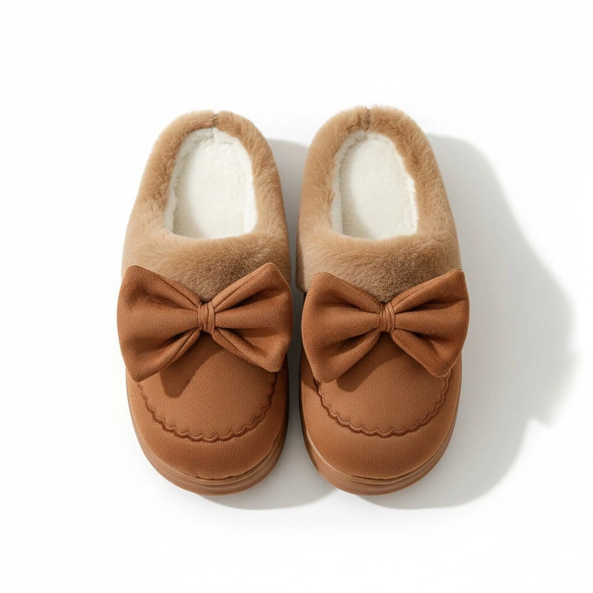 Anna-Kaci Lounge Women's Closed Toe Mule House Slippers with Decorative Bow Detail and Cushioned Sole sold by Anna-Kaci product image thumbnail 2