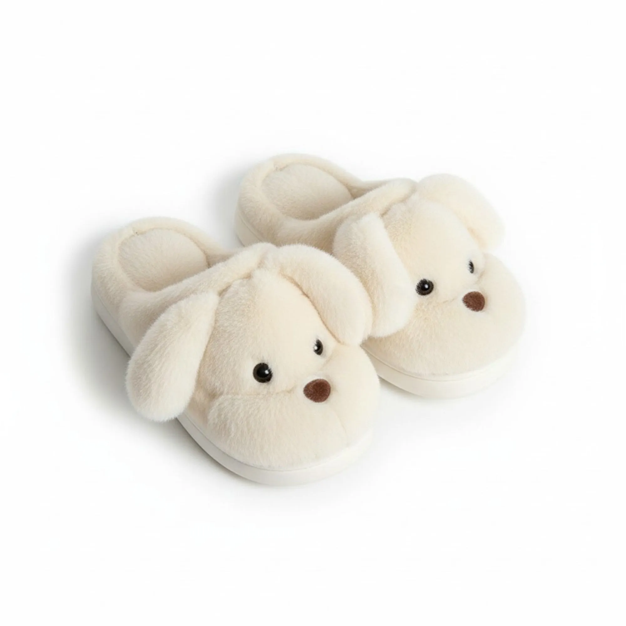 Anna-Kaci Lounge Women's Plush Dog Mule House Slippers with Soft Sculpted Face and Cushioned Sole sold by Anna-Kaci