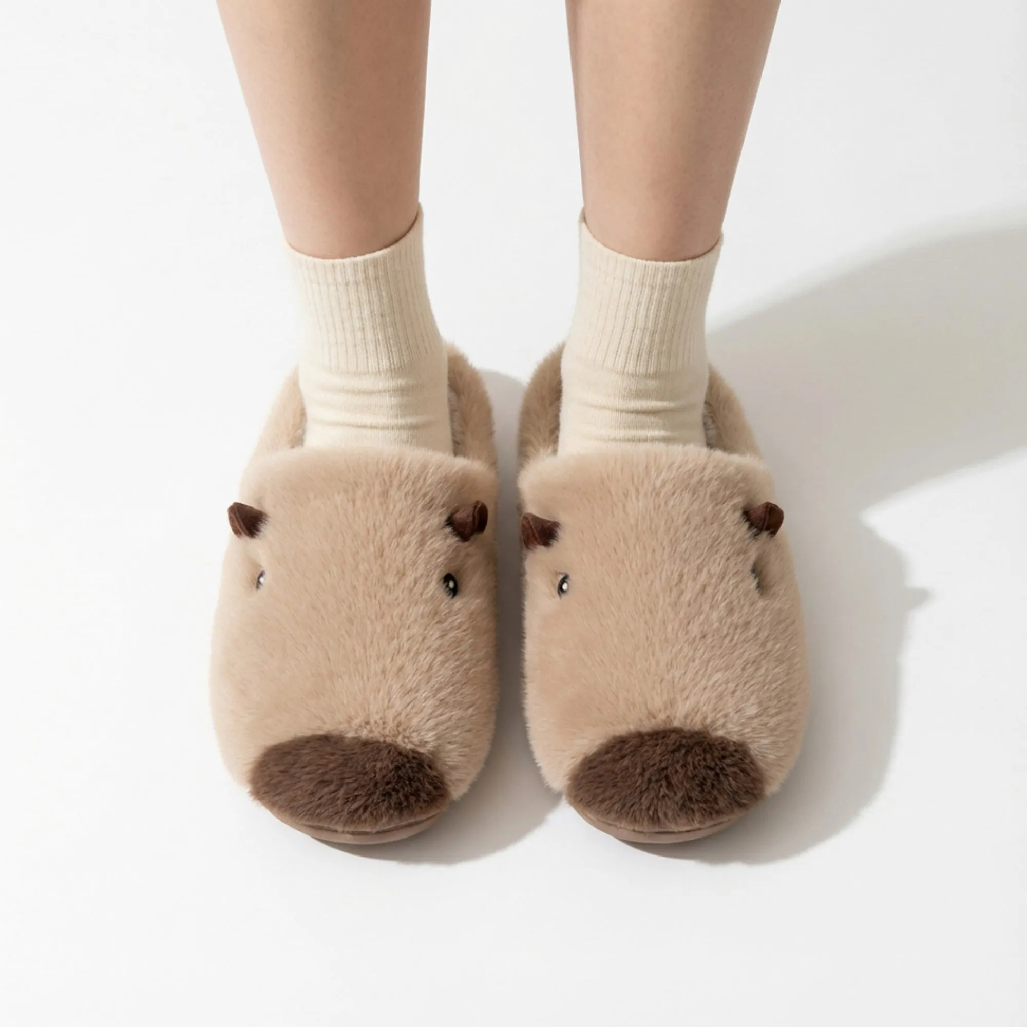 Anna-Kaci Lounge Women's Plush Animal Slide House Slippers with Soft Sculpted Design and Cushioned Footbed sold by Anna-Kaci product image thumbnail 3