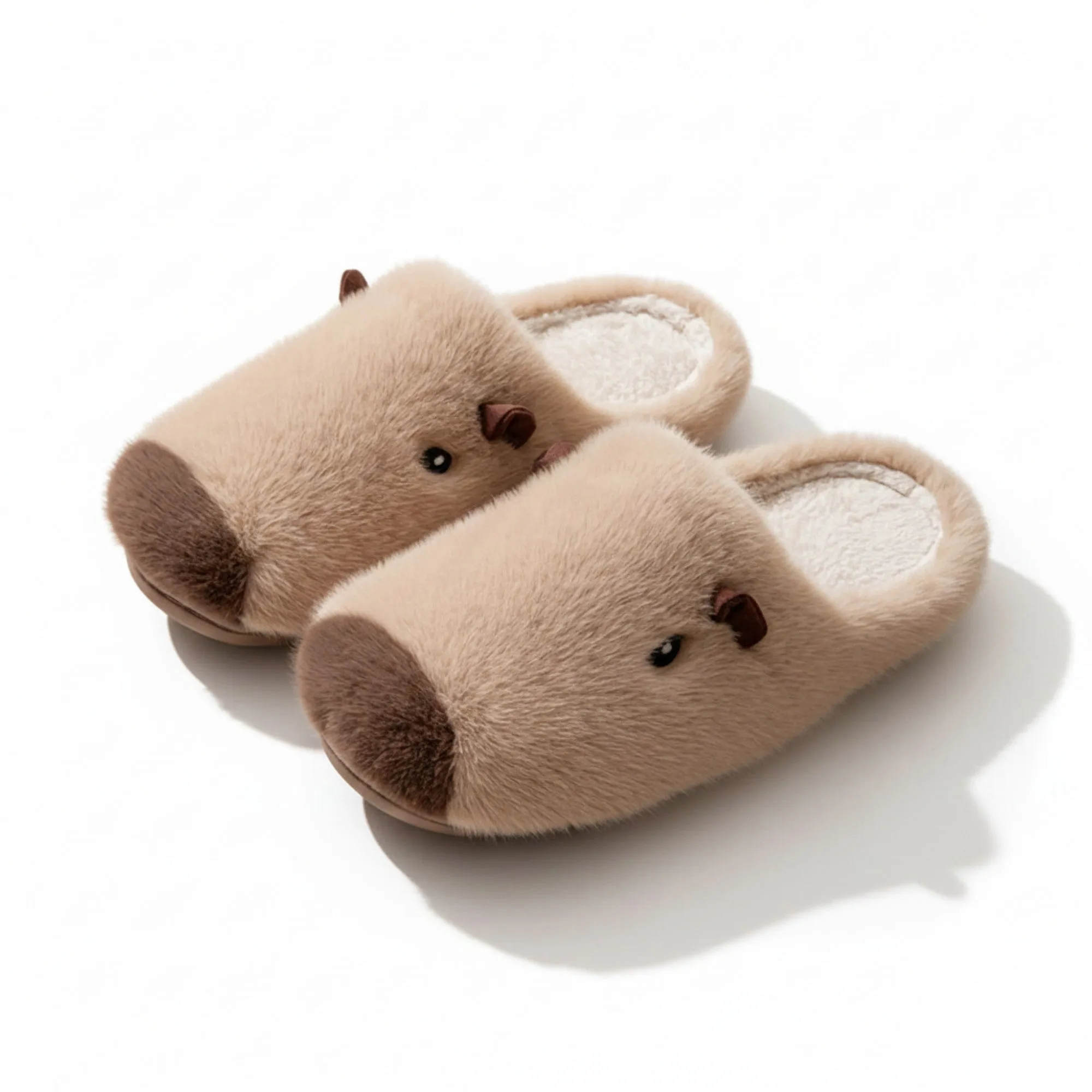 Anna-Kaci Lounge Women's Plush Animal Slide House Slippers with Soft Sculpted Design and Cushioned Footbed sold by Anna-Kaci