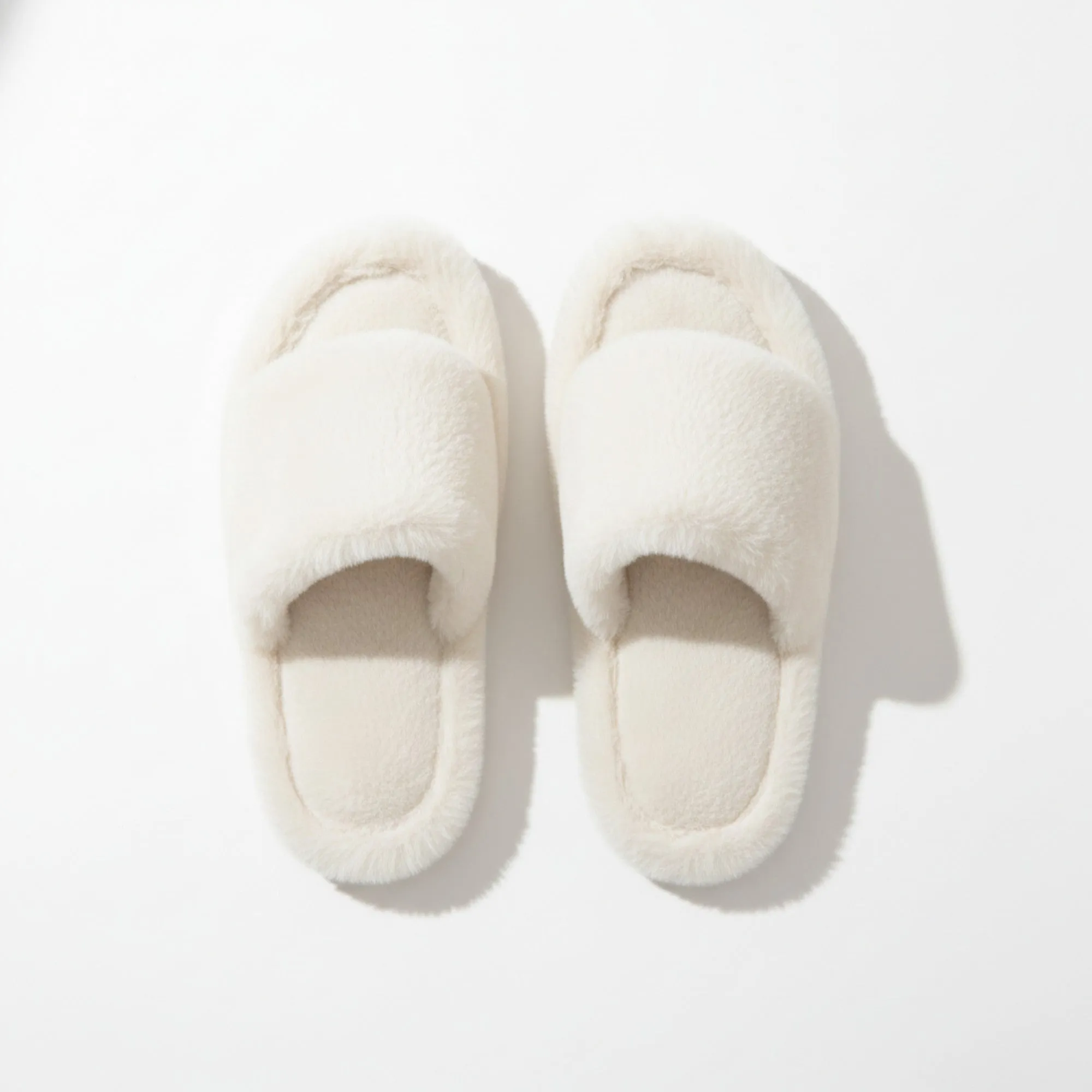 Anna-Kaci Lounge Women's Plush Open Toe Slide House Slippers with Wide Soft Upper and Cushioned Footbed sold by Anna-Kaci product image thumbnail 2