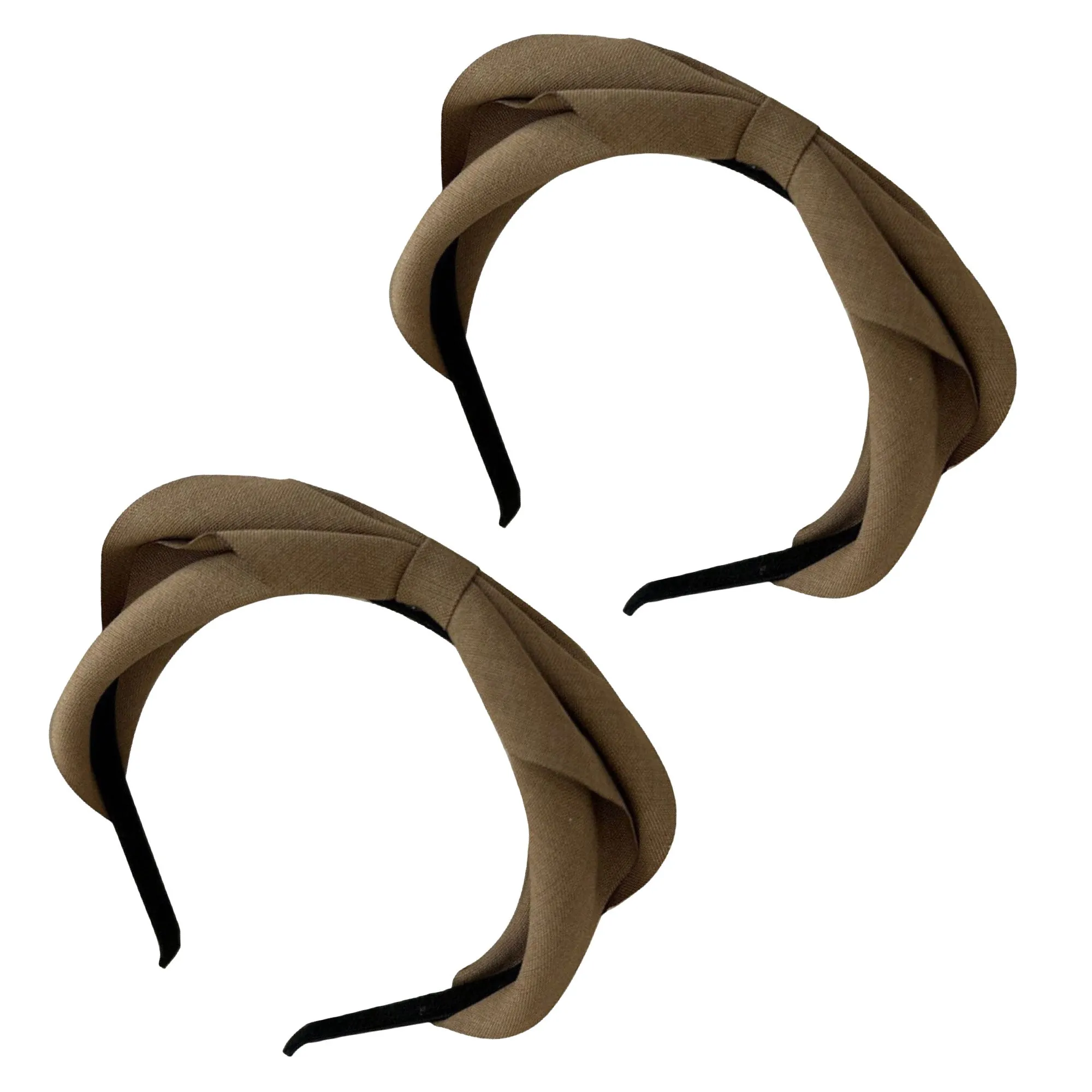 Womens Fabric Bow Headbands Two Pack Soft Structured Headband Set sold by Anna-Kaci product image thumbnail 5