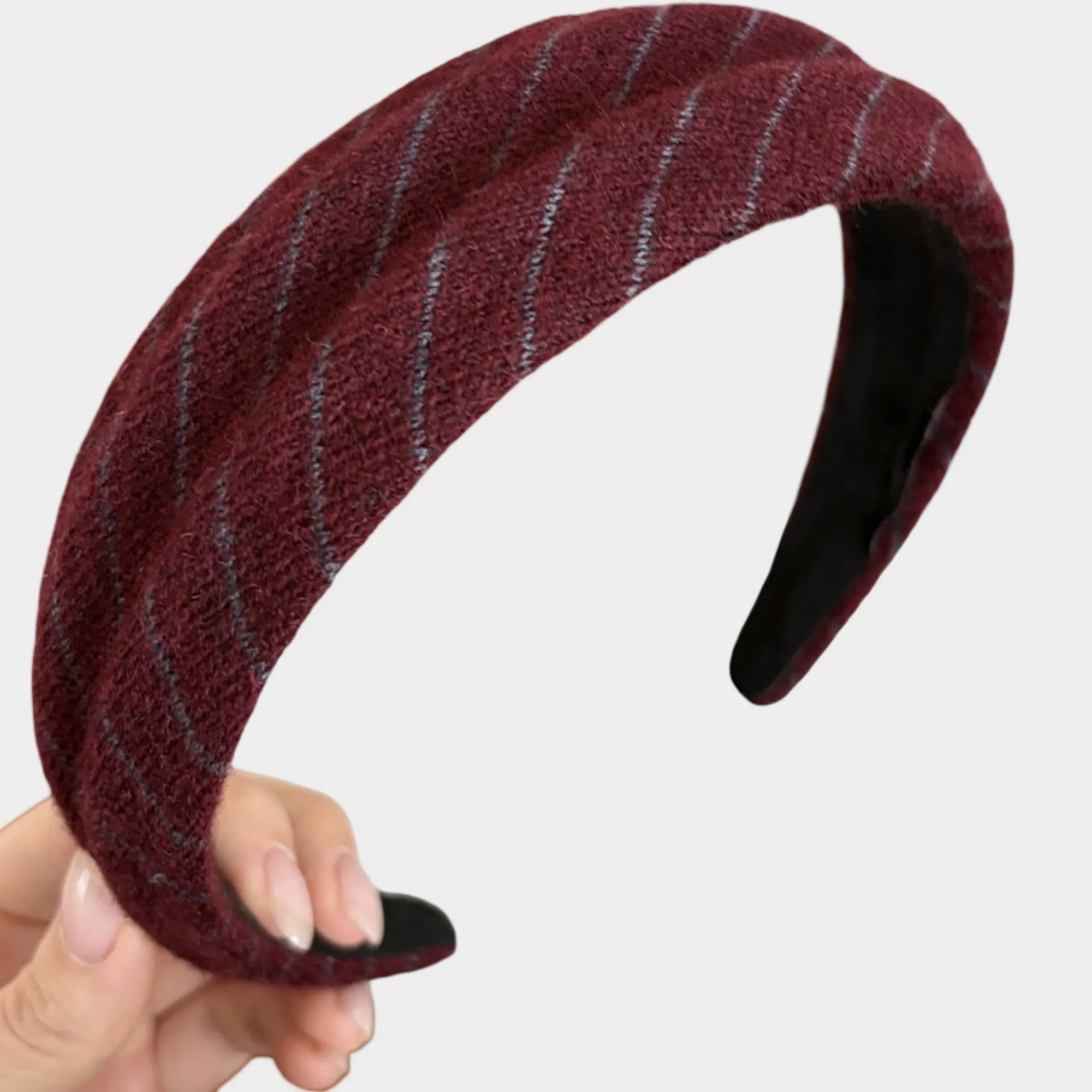 Anna-Kaci Womens Wide Twill Fabric Headbands Two Pack Soft Padded Stripe Design Everyday Hair Accessories sold by Anna-Kaci product image thumbnail 2