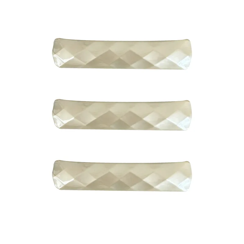 Anna-Kaci Womens Geometric Textured Hair Barrette Clips 3 Pack Same Color Set made by Anna-Kaci