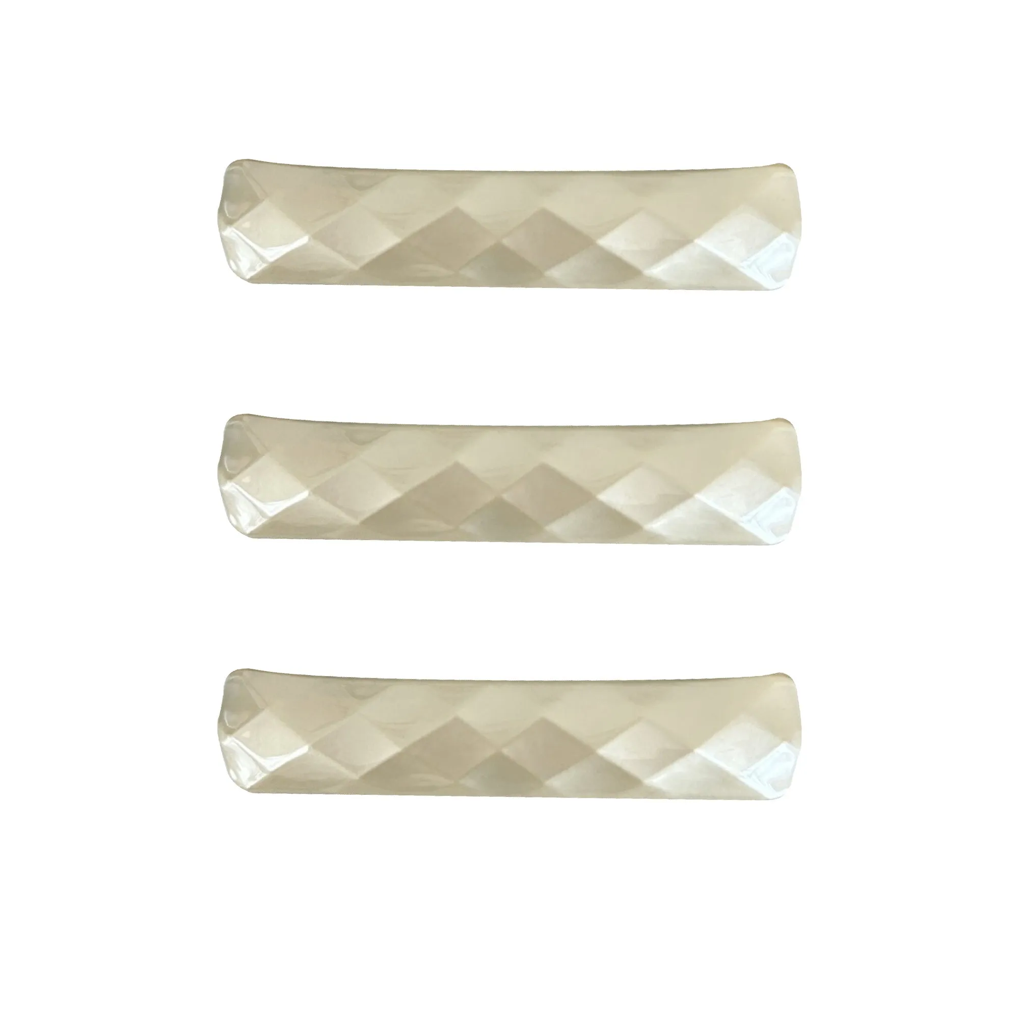 Anna-Kaci Womens Geometric Textured Hair Barrette Clips 3 Pack Same Color Set sold by Anna-Kaci