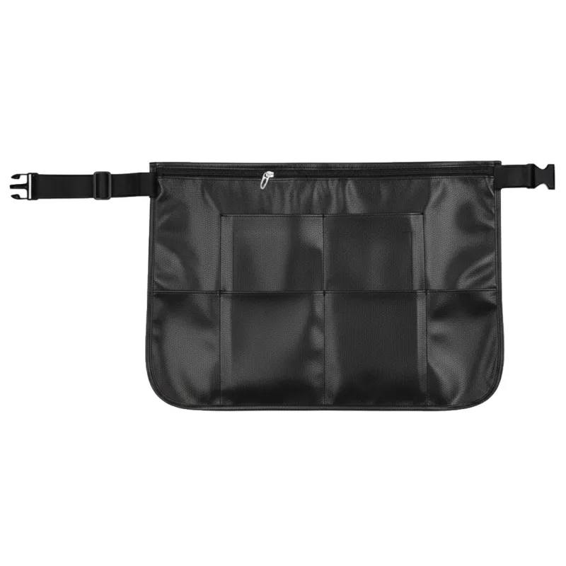Anna-Kaci Utility Waist Apron with Zipper Pocket Adjustable Buckle Strap and Multiple Front Storage Pockets made by Anna-Kaci