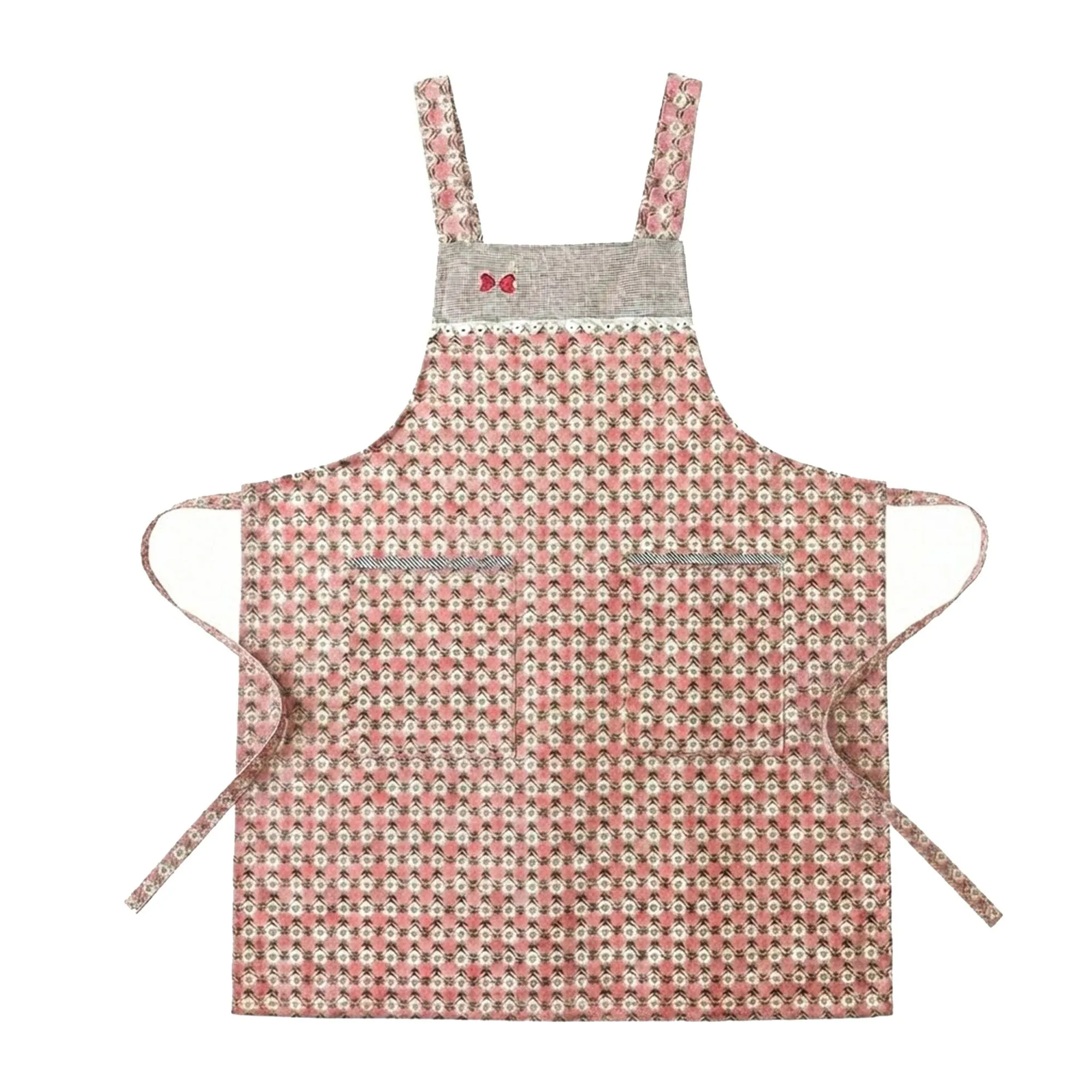 Anna-Kaci Adjustable Printed Full Apron with Bib Front and Waist Ties sold by Anna-Kaci