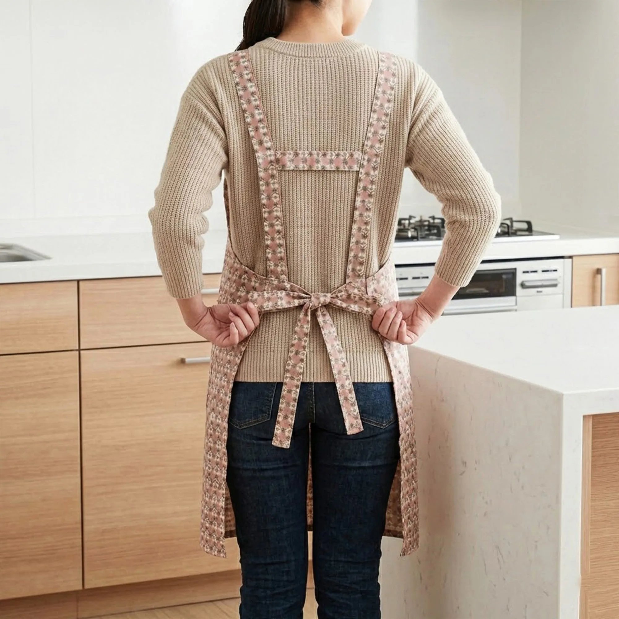 Anna-Kaci Adjustable Printed Full Apron with Bib Front and Waist Ties sold by Anna-Kaci product image thumbnail 2