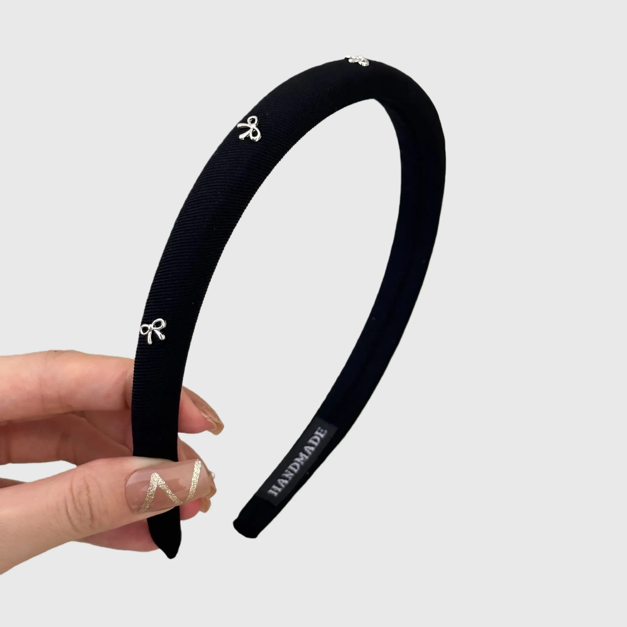 Anna-Kaci Women's 2-Piece Padded Headband Set with Smooth Fabric Finish and Mini Bow Embellishment Details sold by Anna-Kaci product image thumbnail 5