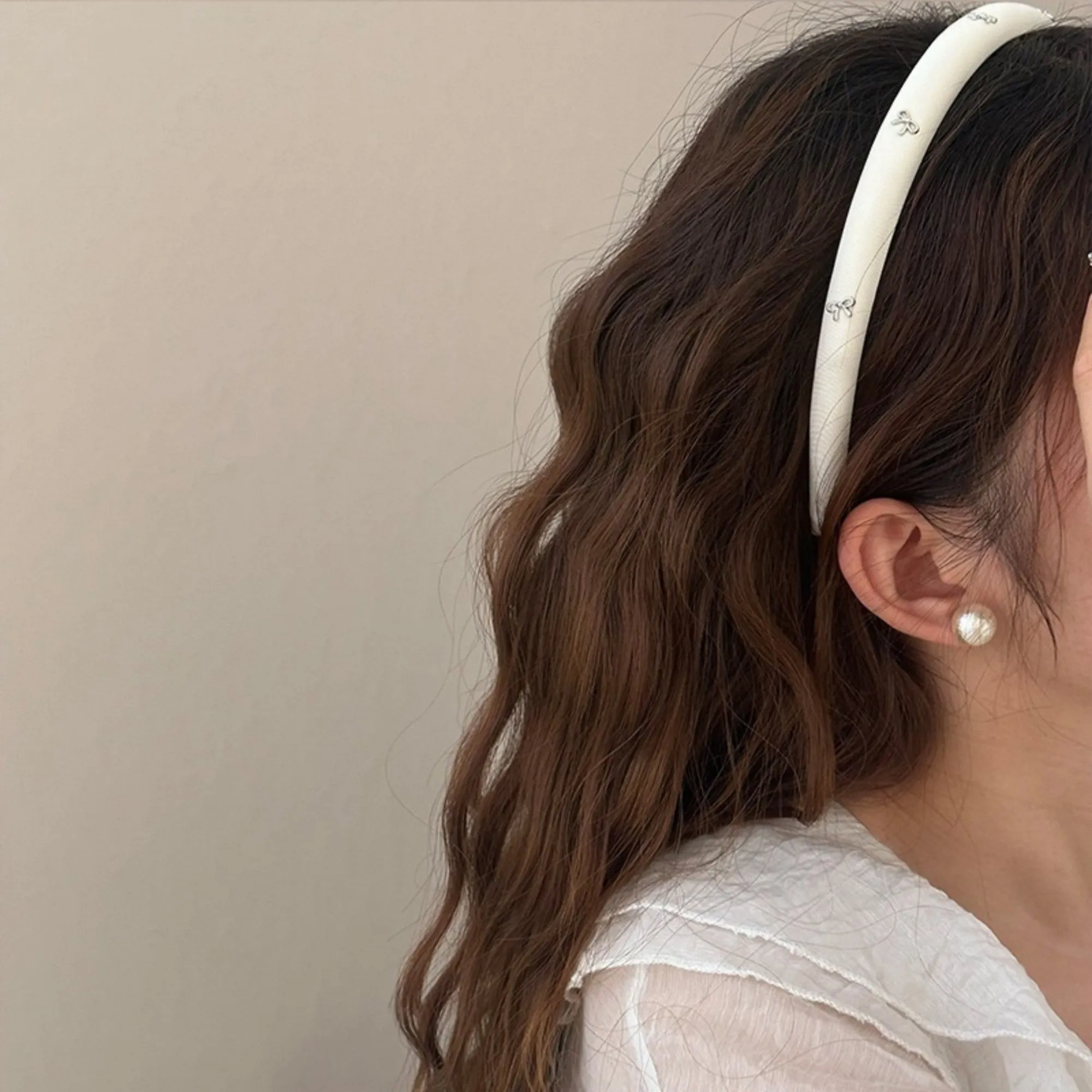 Anna-Kaci Women's 2-Piece Padded Headband Set with Smooth Fabric Finish and Mini Bow Embellishment Details sold by Anna-Kaci product image thumbnail 2