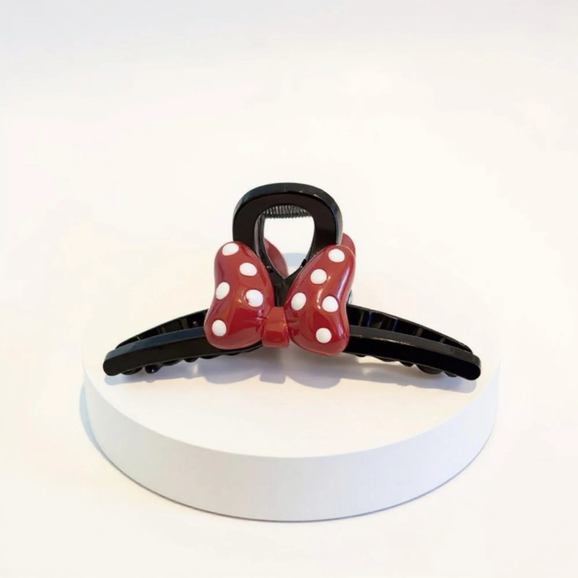 Anna-Kaci 2pcs Bow Hair Claw Clip with Polka Dot Design and Strong Grip 6in sold by Anna-Kaci product image thumbnail 2