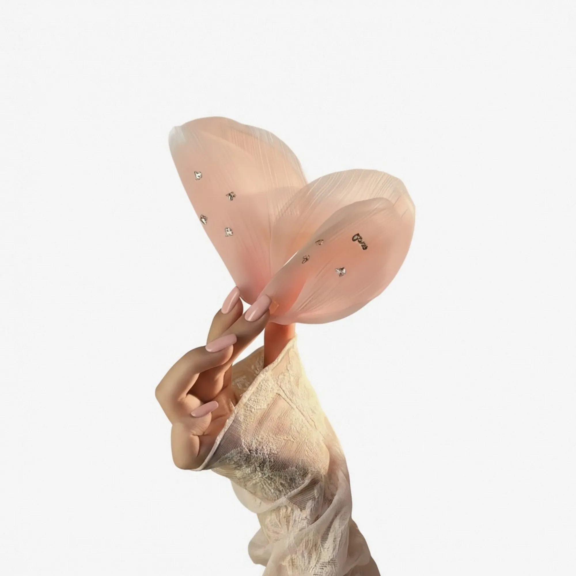 Anna-Kaci 2pcs Sheer Organza Bow Hair Clip with Rhinestone Embellishments and Elegant Layered Design sold by Anna-Kaci product image thumbnail 3