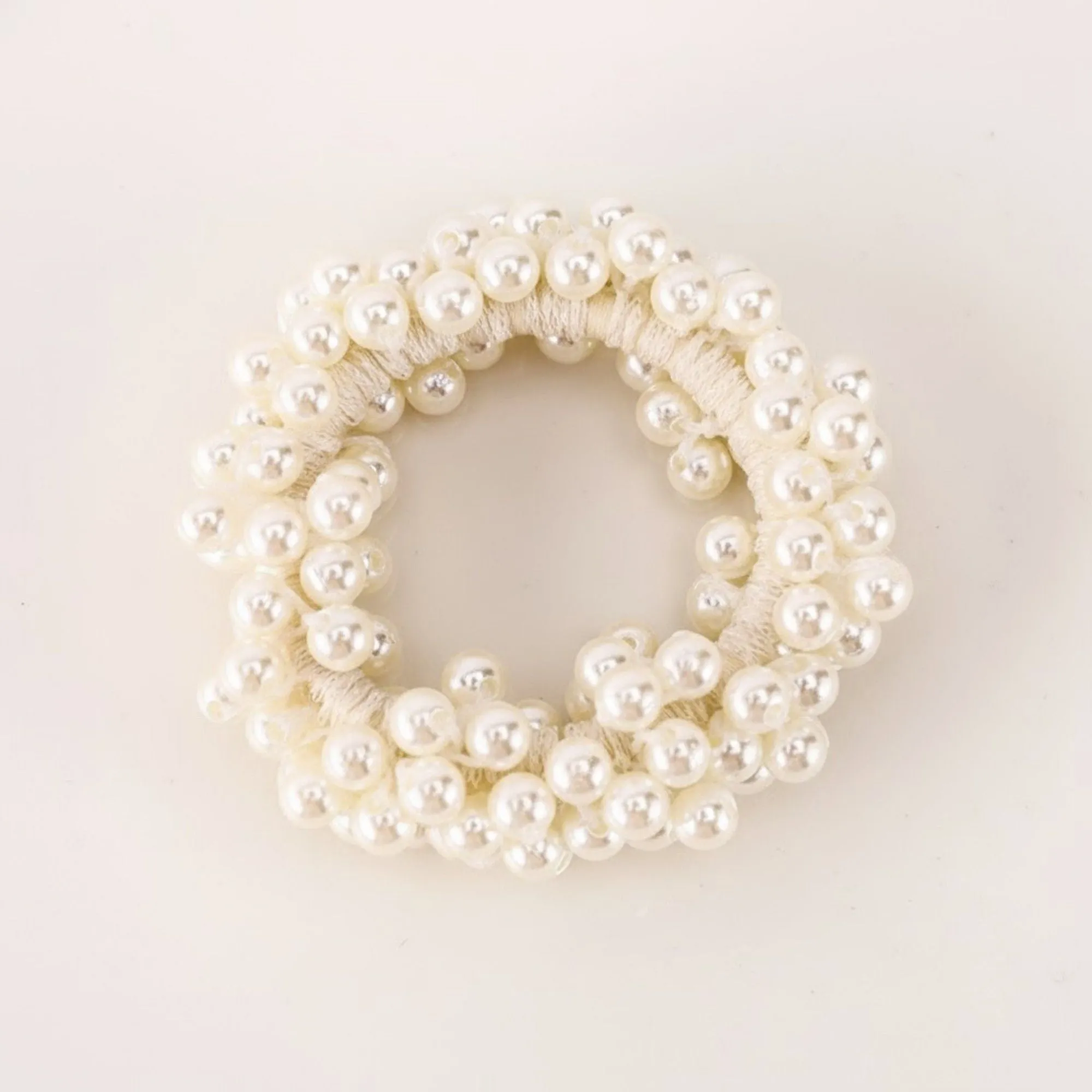 Anna-Kaci 3pcs Elastic Hair Tie with Faux Pearl Bead Detailing and Stretchable Design sold by Anna-Kaci product image thumbnail 3
