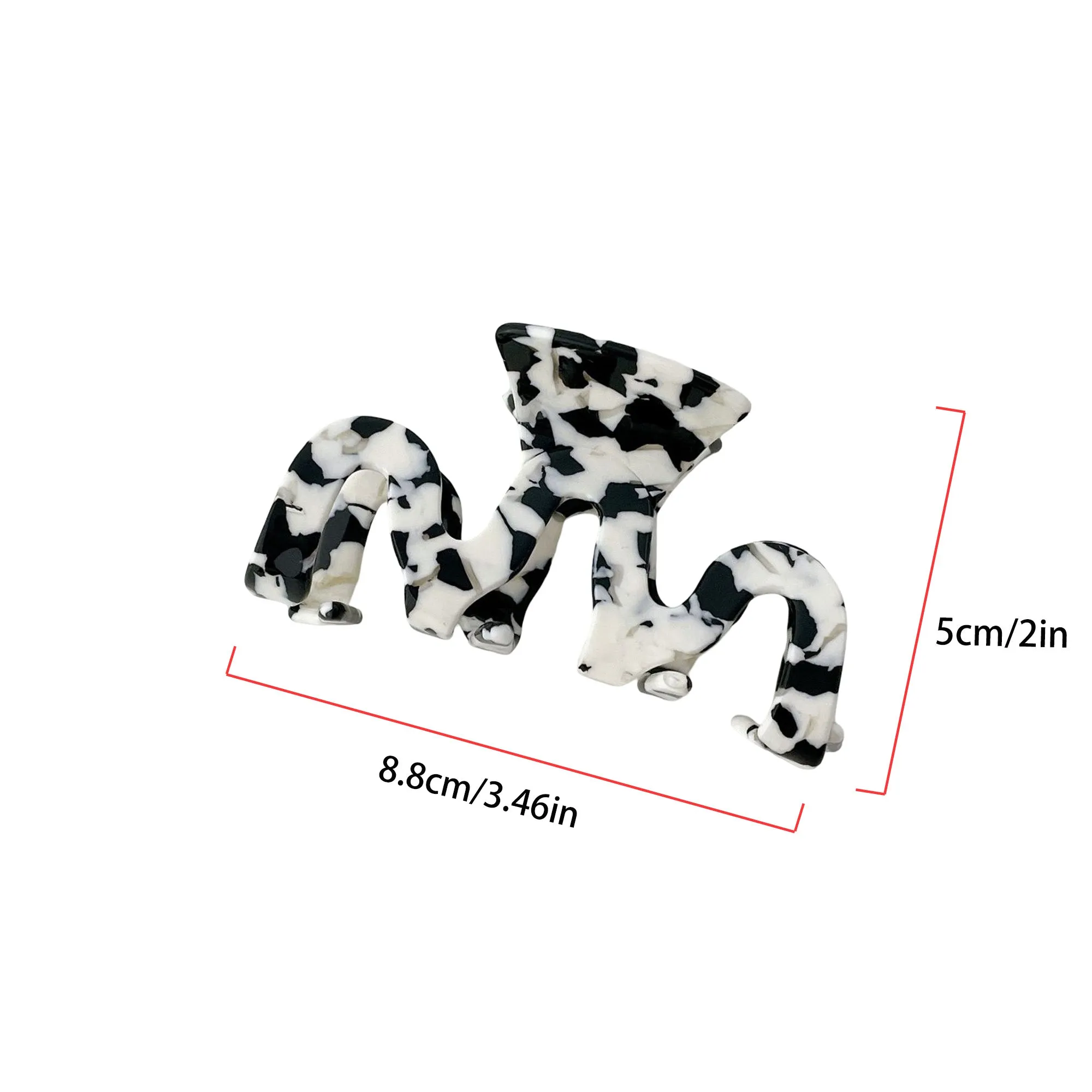 Anna-Kaci Large Marble Pattern Hair Claw Clip with Strong Hold Lightweight Design sold by Anna-Kaci product image thumbnail 4