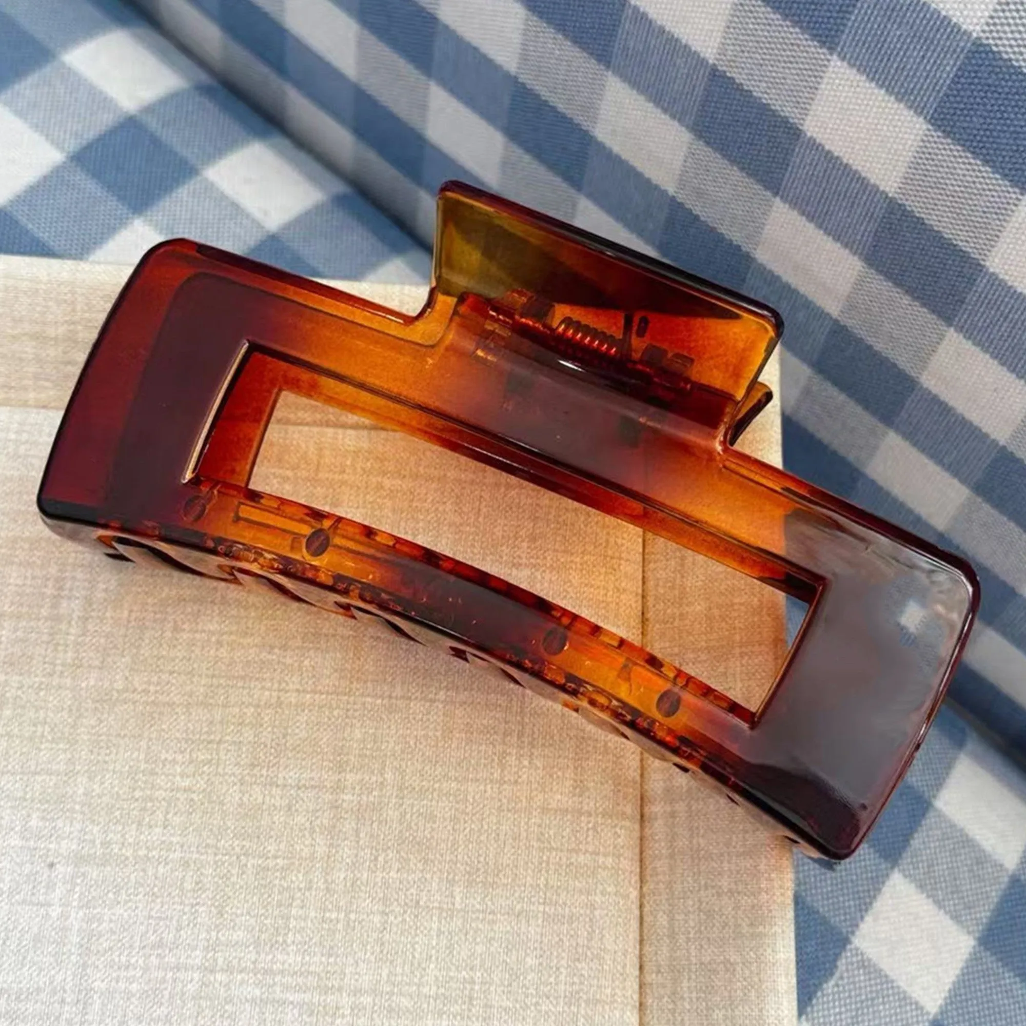 Anna-Kaci Rectangular Hair Claw Clip with Cutout Design and Strong Hold sold by Anna-Kaci product image thumbnail 2