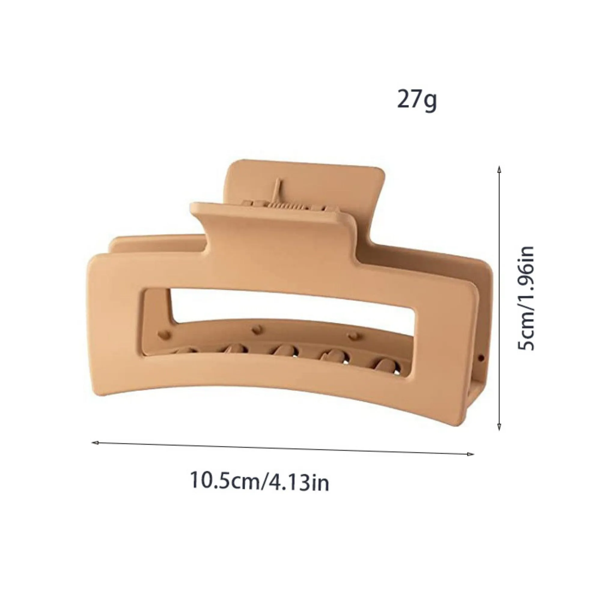 Anna-Kaci Rectangular Hair Claw Clip with Cutout Design and Strong Hold sold by Anna-Kaci product image thumbnail 4