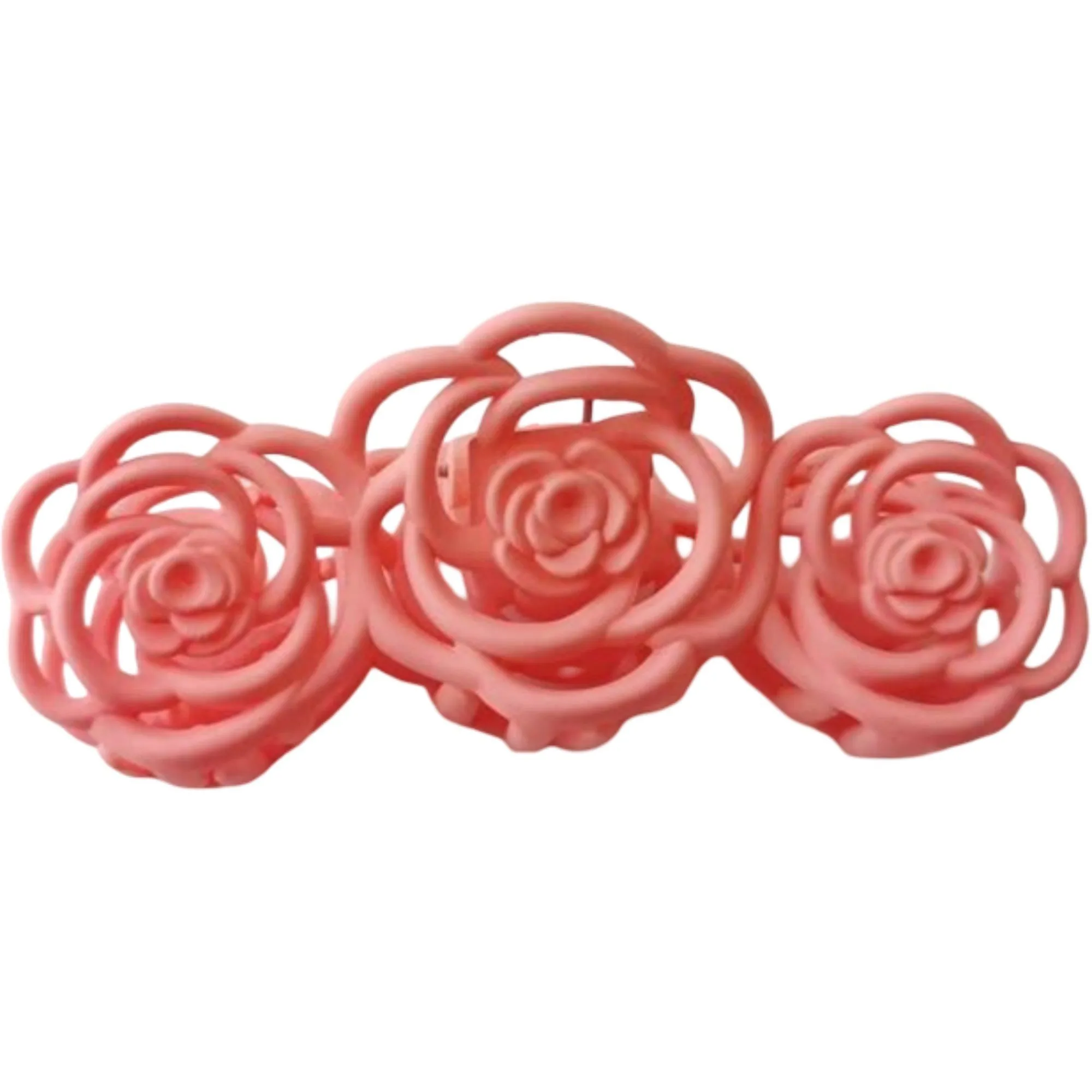 Anna-Kaci Triple Flower Hair Claw Clip with Secure Hold and Decorative Open Design sold by Anna-Kaci