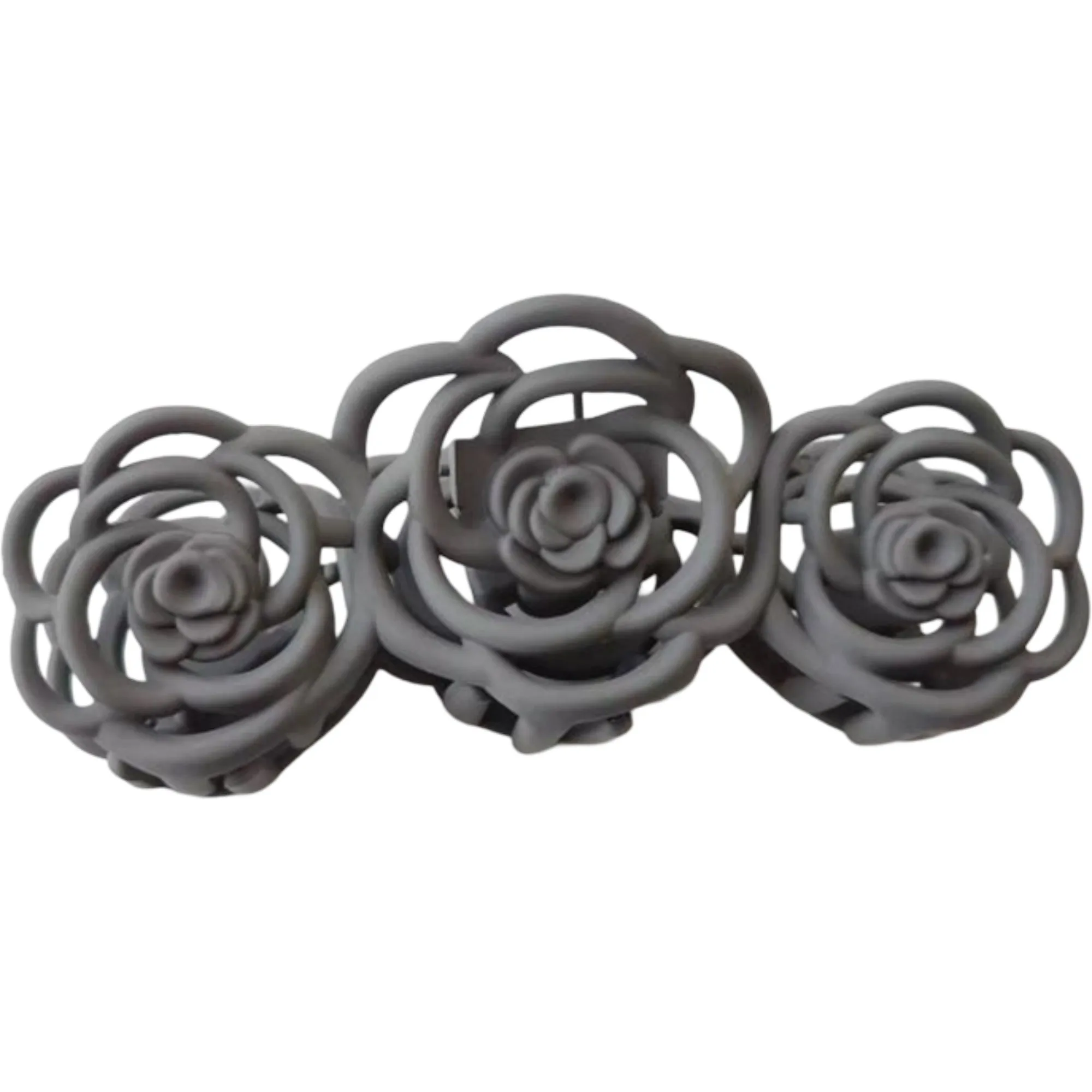 Anna-Kaci Triple Flower Hair Claw Clip with Secure Hold and Decorative Open Design sold by Anna-Kaci product image thumbnail 5