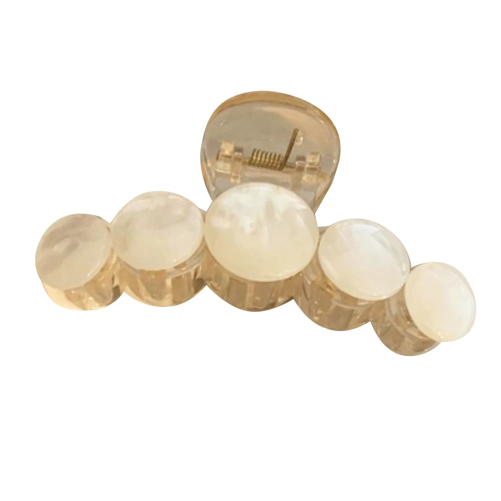 Anna-Kaci Rounded Disc Hair Claw Clip with Smooth Finish and Secure Spring Hold sold by Anna-Kaci
