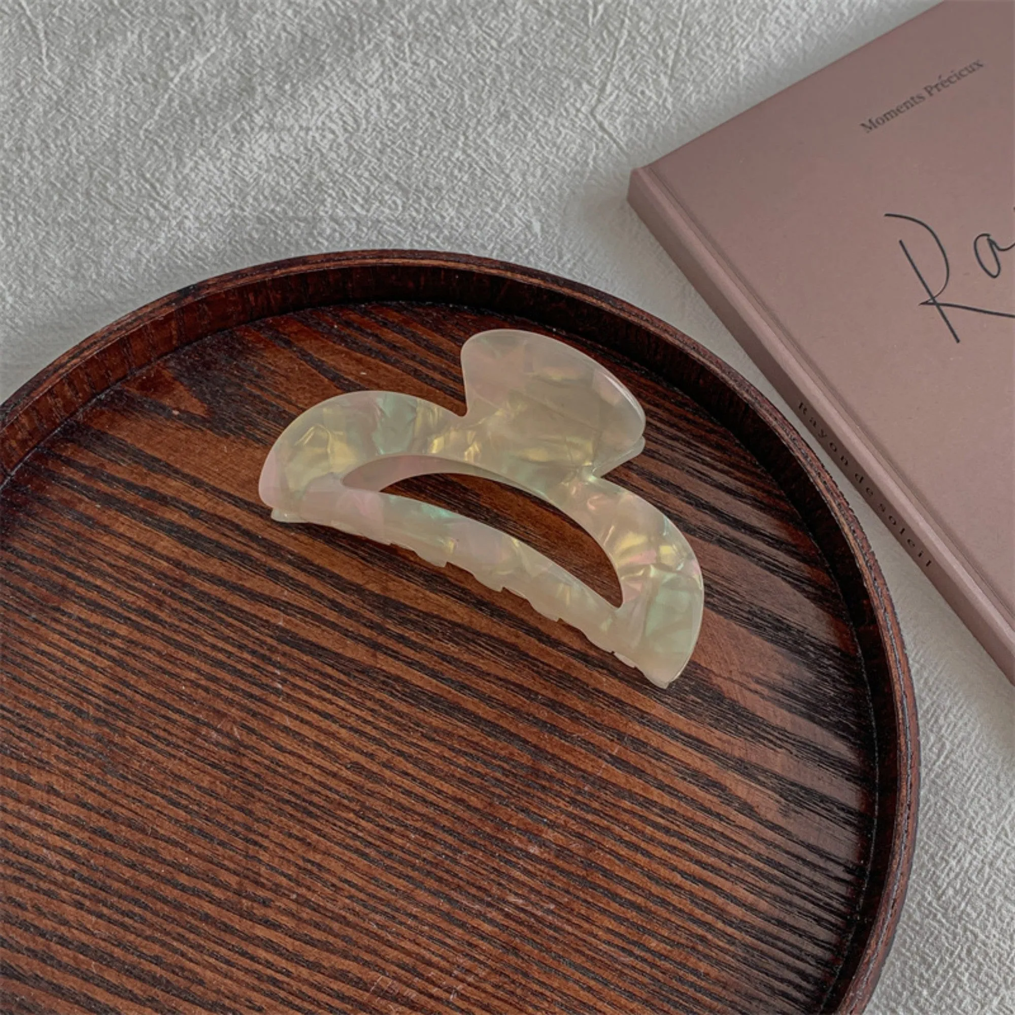 Anna-Kaci Smooth Finish Hair Claw Clip with Curved Shape and Secure Hold Design sold by Anna-Kaci product image thumbnail 4