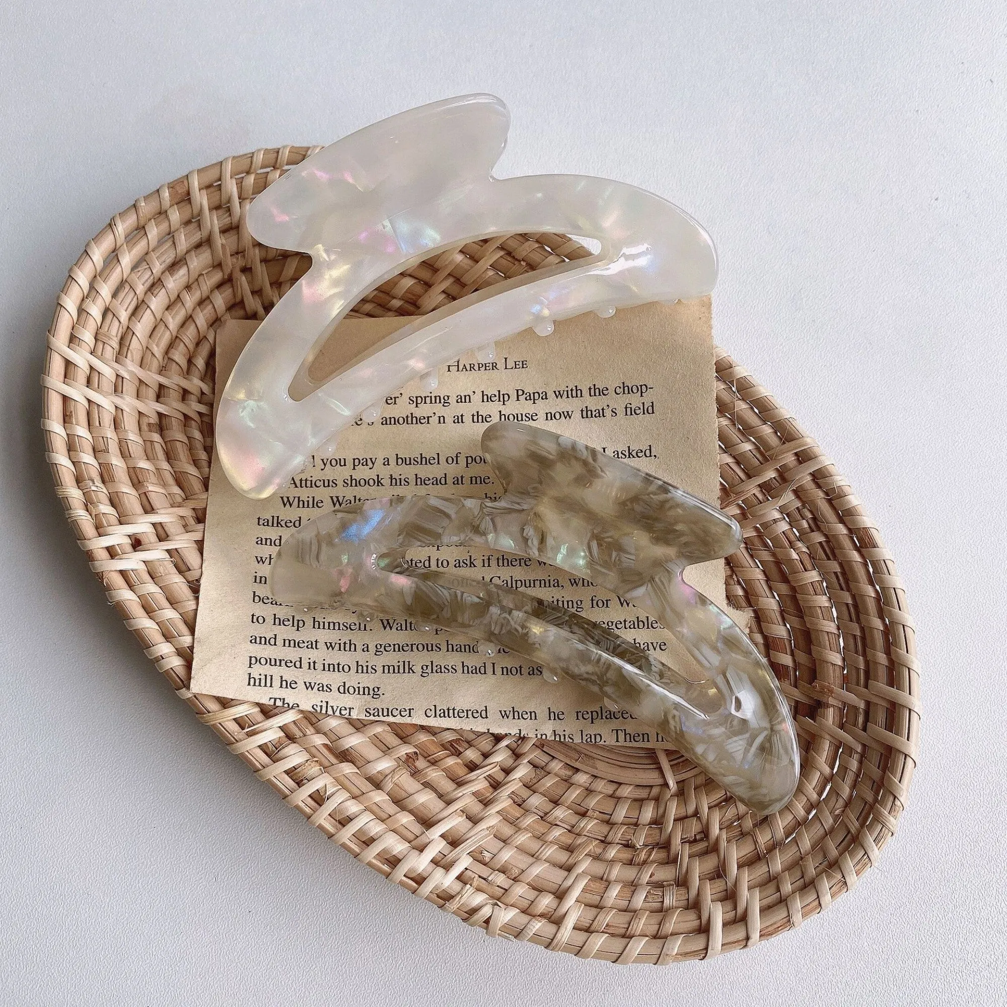 Anna-Kaci Smooth Finish Hair Claw Clip with Curved Shape and Secure Hold Design sold by Anna-Kaci product image thumbnail 2