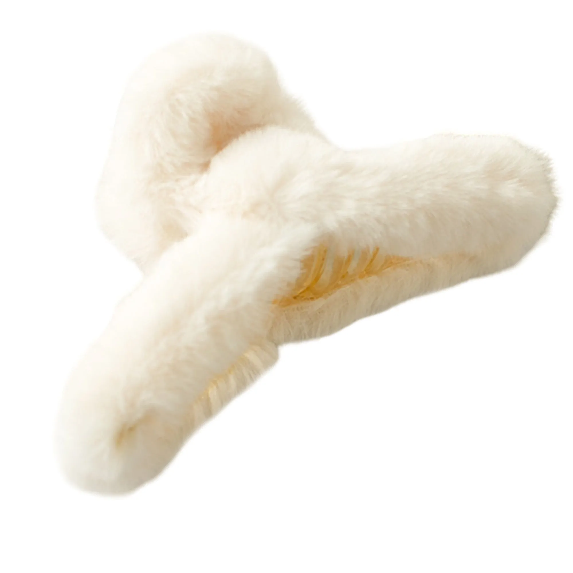 Anna-Kaci Faux Fur Hair Claw Clip with Plush Texture and Secure Spring Hold sold by Anna-Kaci product image thumbnail 5