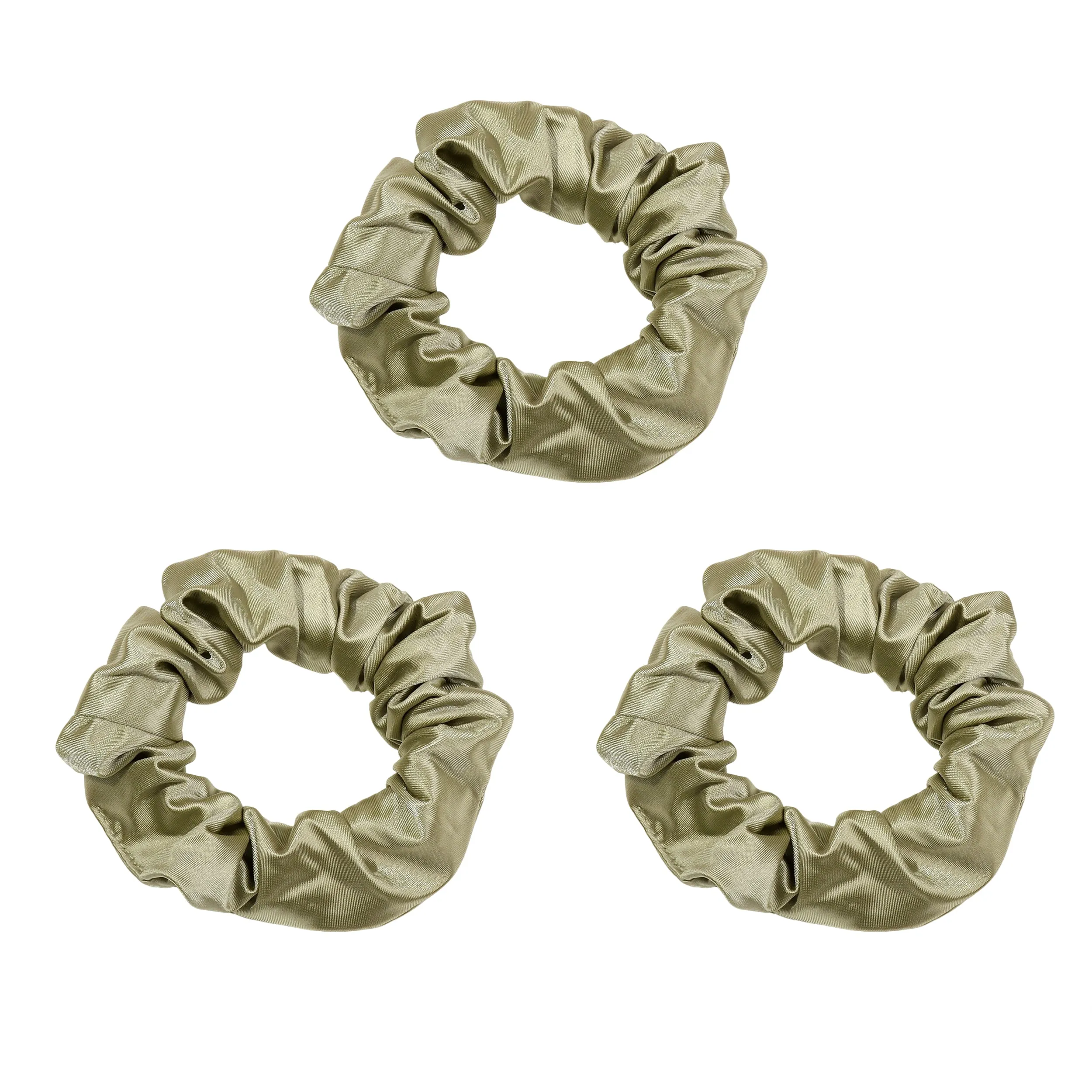 Anna-Kaci 3 PCs Soft Satin Scrunchies Elastic Hair Tie Gentle Stretch Ponytail Holder for Women sold by Anna-Kaci product image thumbnail 5