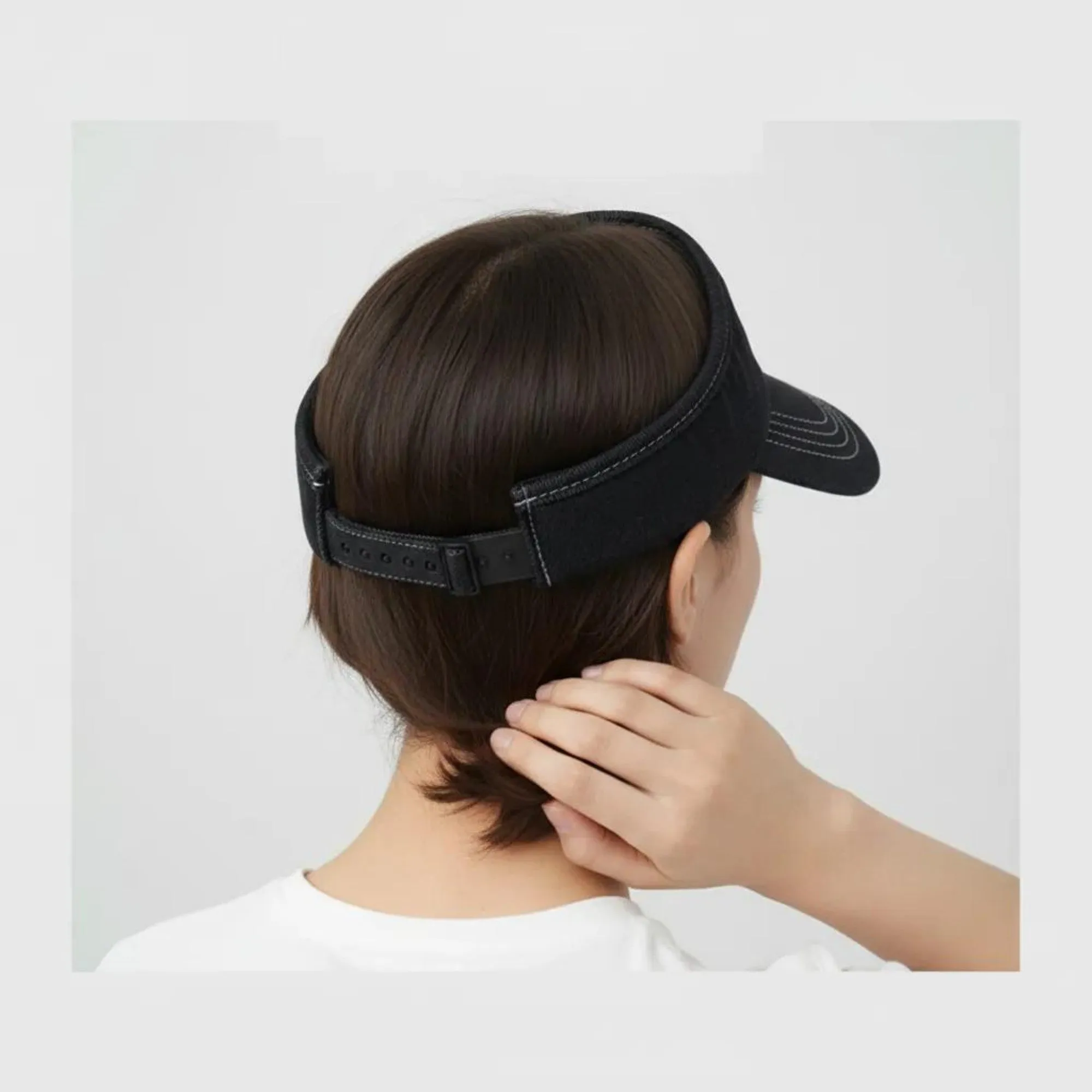 Anna-Kaci Women's Denim Visor Hat with Curved Brim Adjustable Back Bow Accent Casual Headwear sold by Anna-Kaci product image thumbnail 4