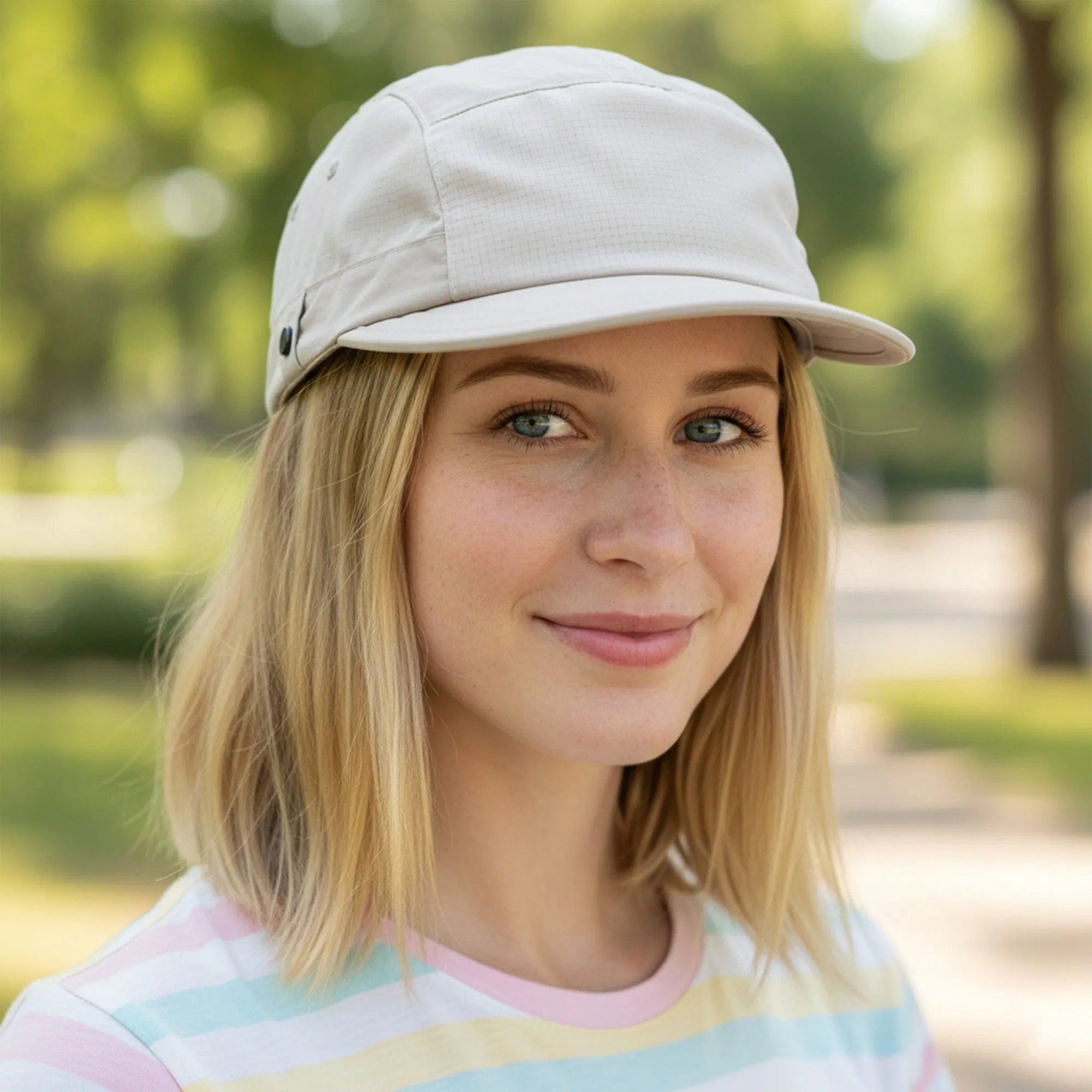 Anna-Kaci Quick Dry Short Brim Baseball Cap With Sunglasses Holder Lightweight Hat sold by Anna-Kaci product image thumbnail 5