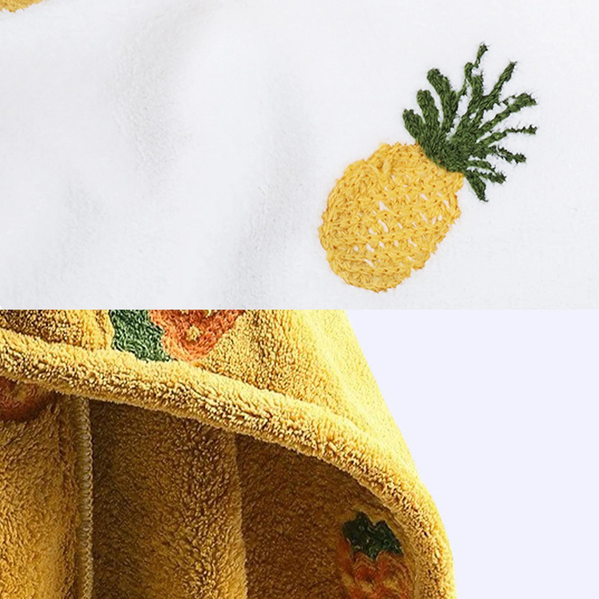 Anna-Kaci Soft Cute Hair Drying Towel Cap with Secure Button Loop for Fast Absorbent sold by Anna-Kaci product image thumbnail 4