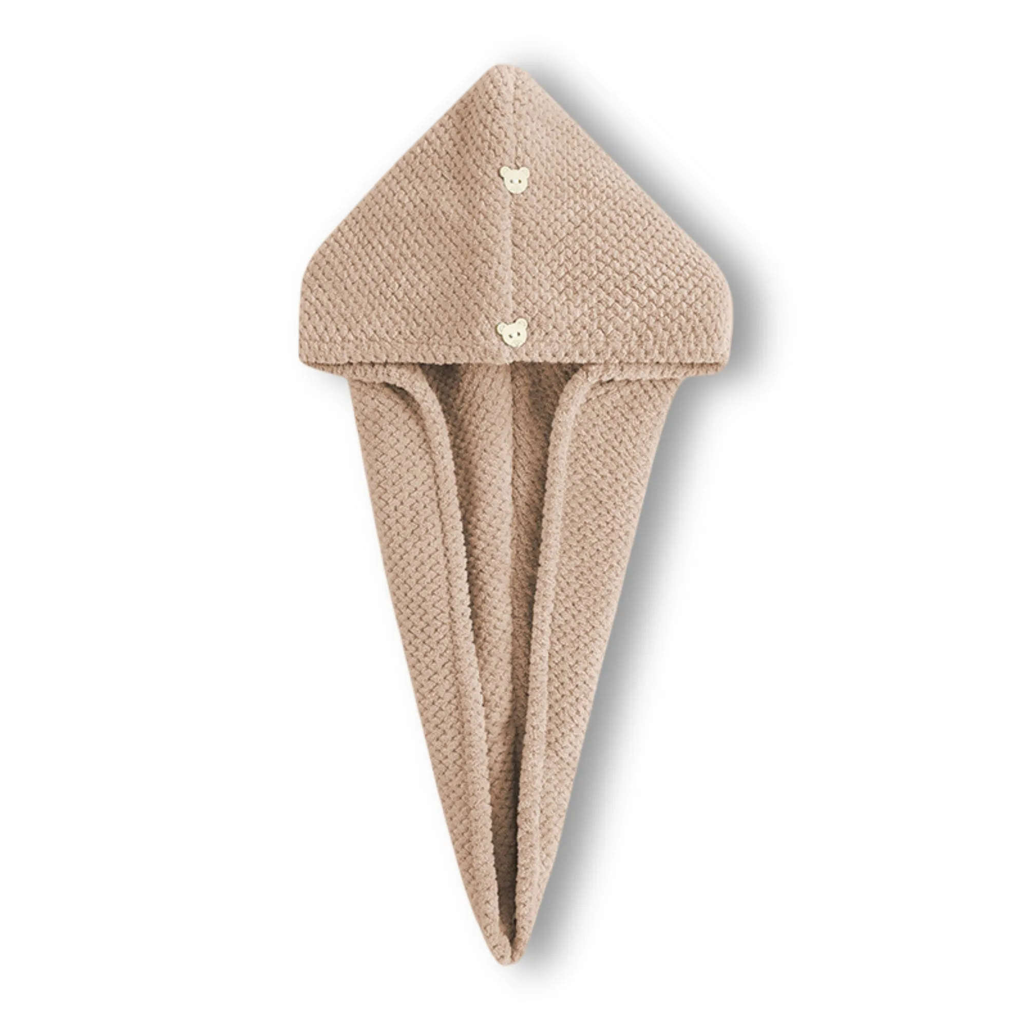 Anna-Kaci Soft Double-Layer Waffle Texture Hair Drying Cap with Button Closure sold by Anna-Kaci