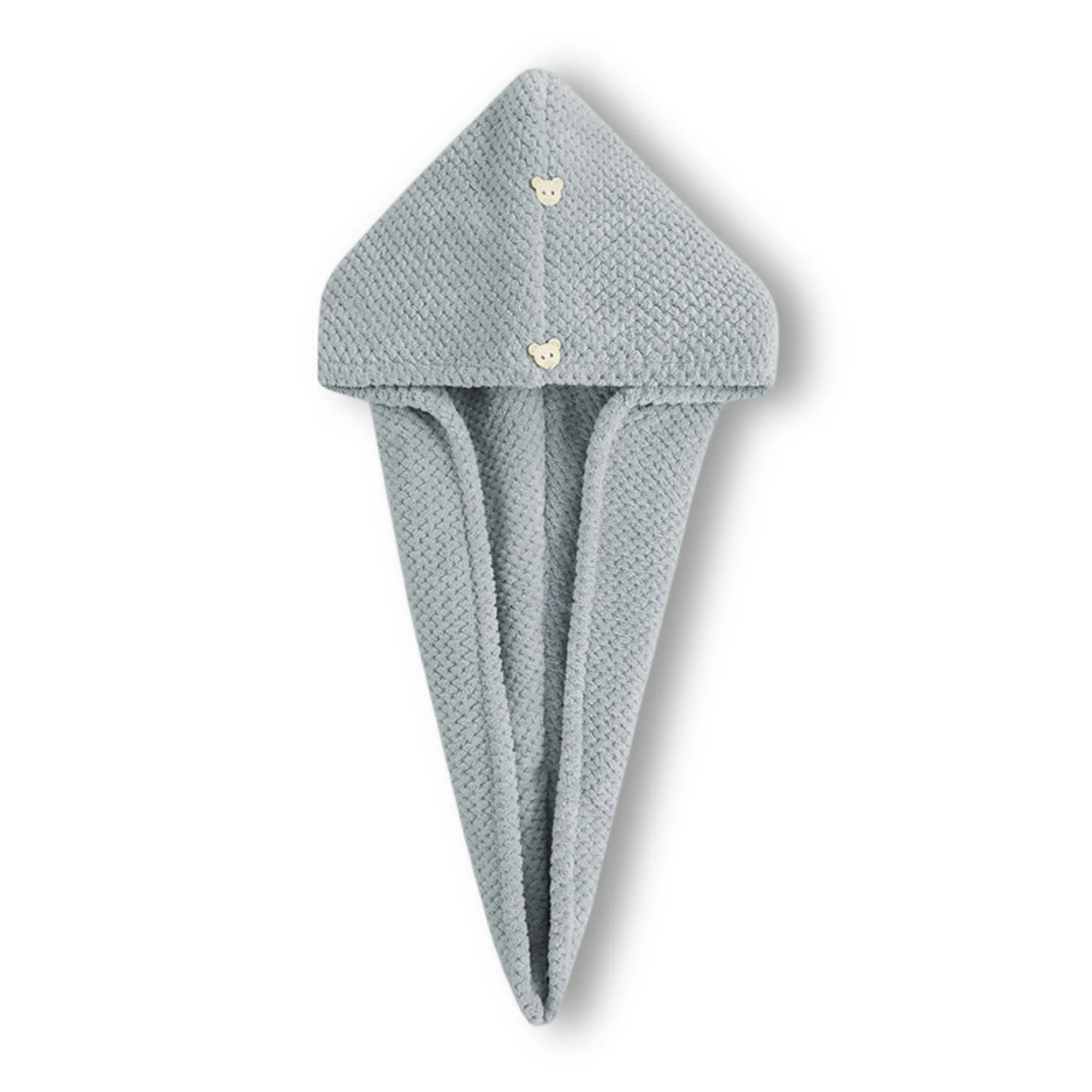 Anna-Kaci Soft Double-Layer Waffle Texture Hair Drying Cap with Button Closure sold by Anna-Kaci product image thumbnail 5