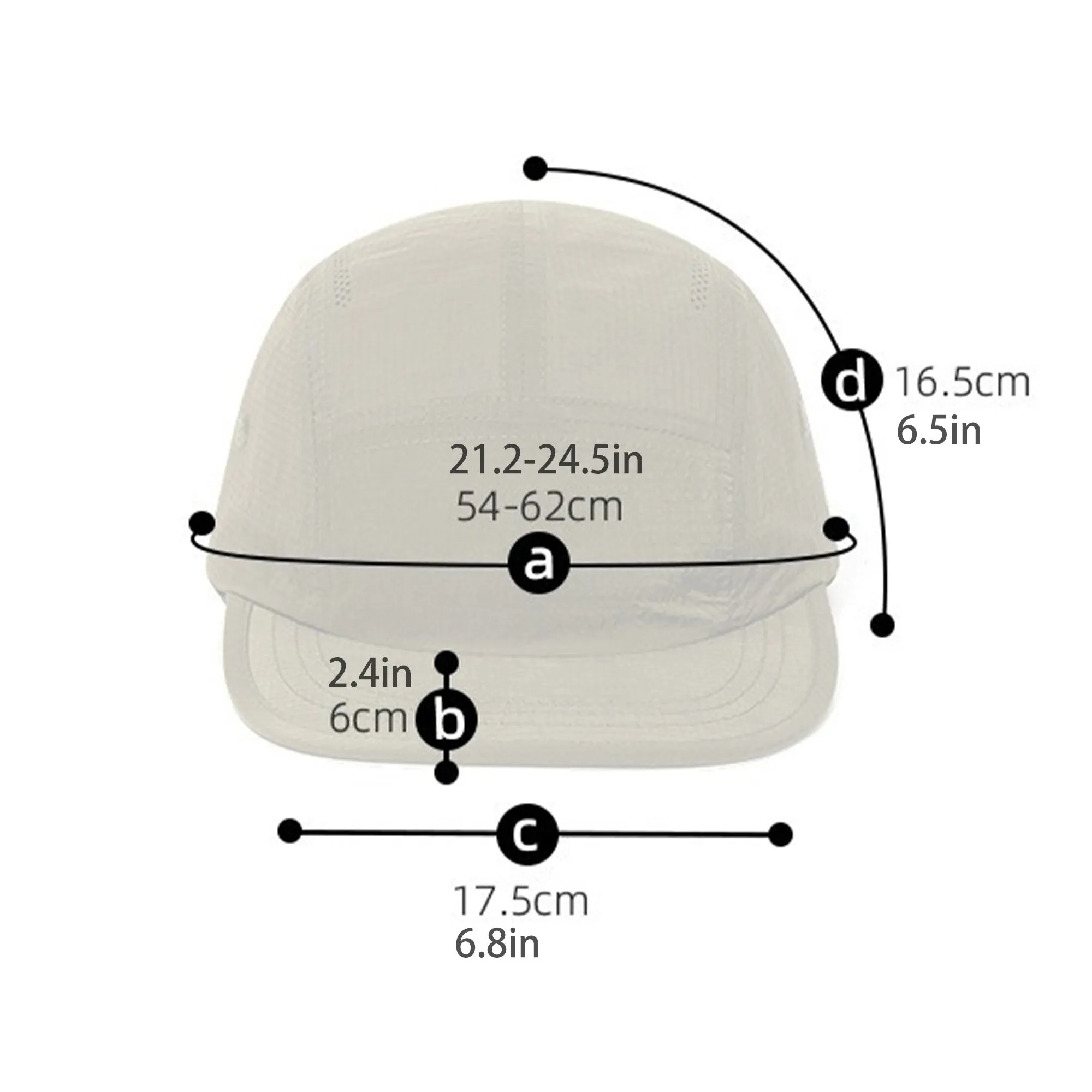 Anna-Kaci Ultralight Breathable Baseball Cap Quick Dry Design for Outdoor Travel Running Wear sold by Anna-Kaci product image thumbnail 5