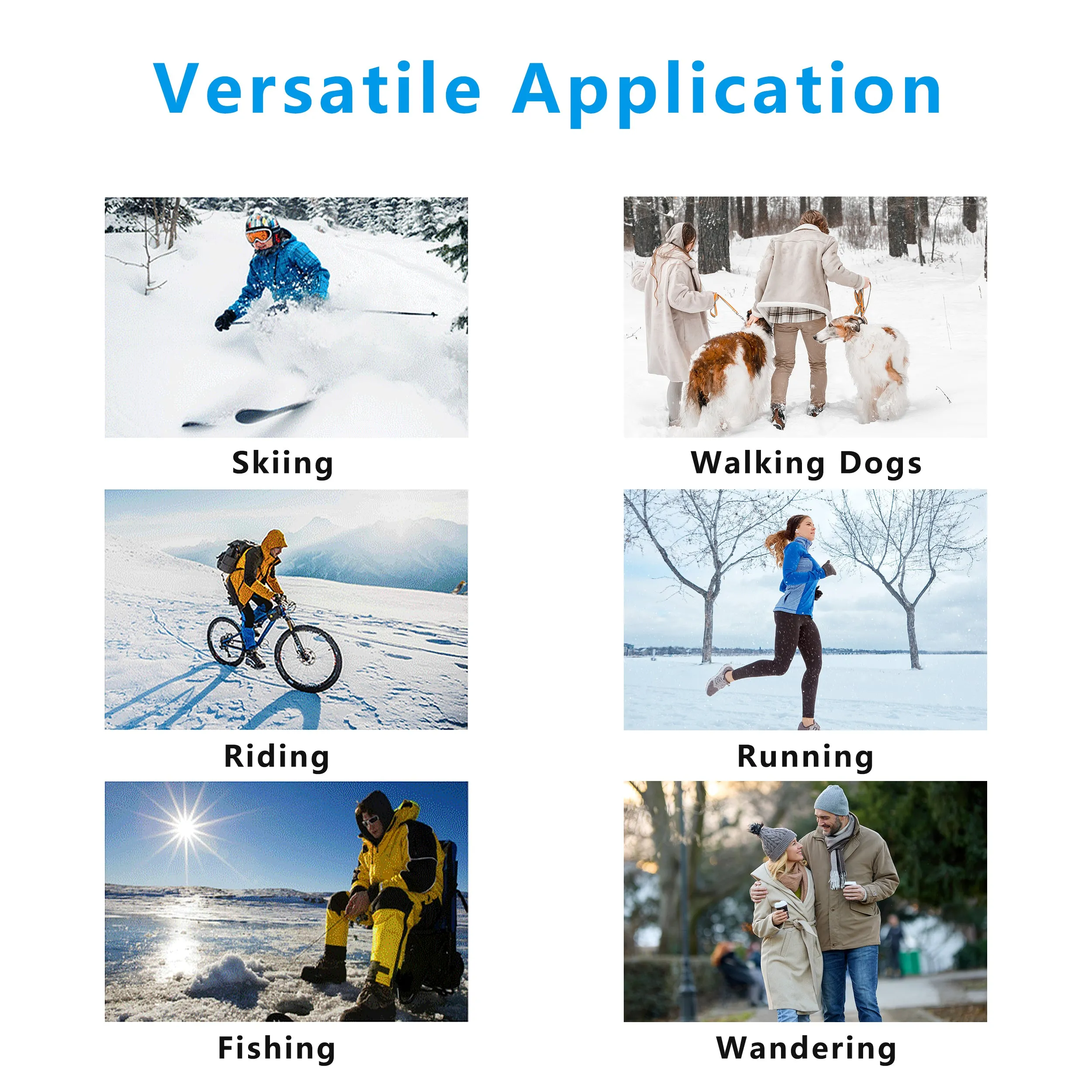 Anna-Kaci Winter Fleece Headband Ear Warmer Comfy Moisture-Wicking Windproof for Running Outdoor Activities sold by Anna-Kaci product image thumbnail 4