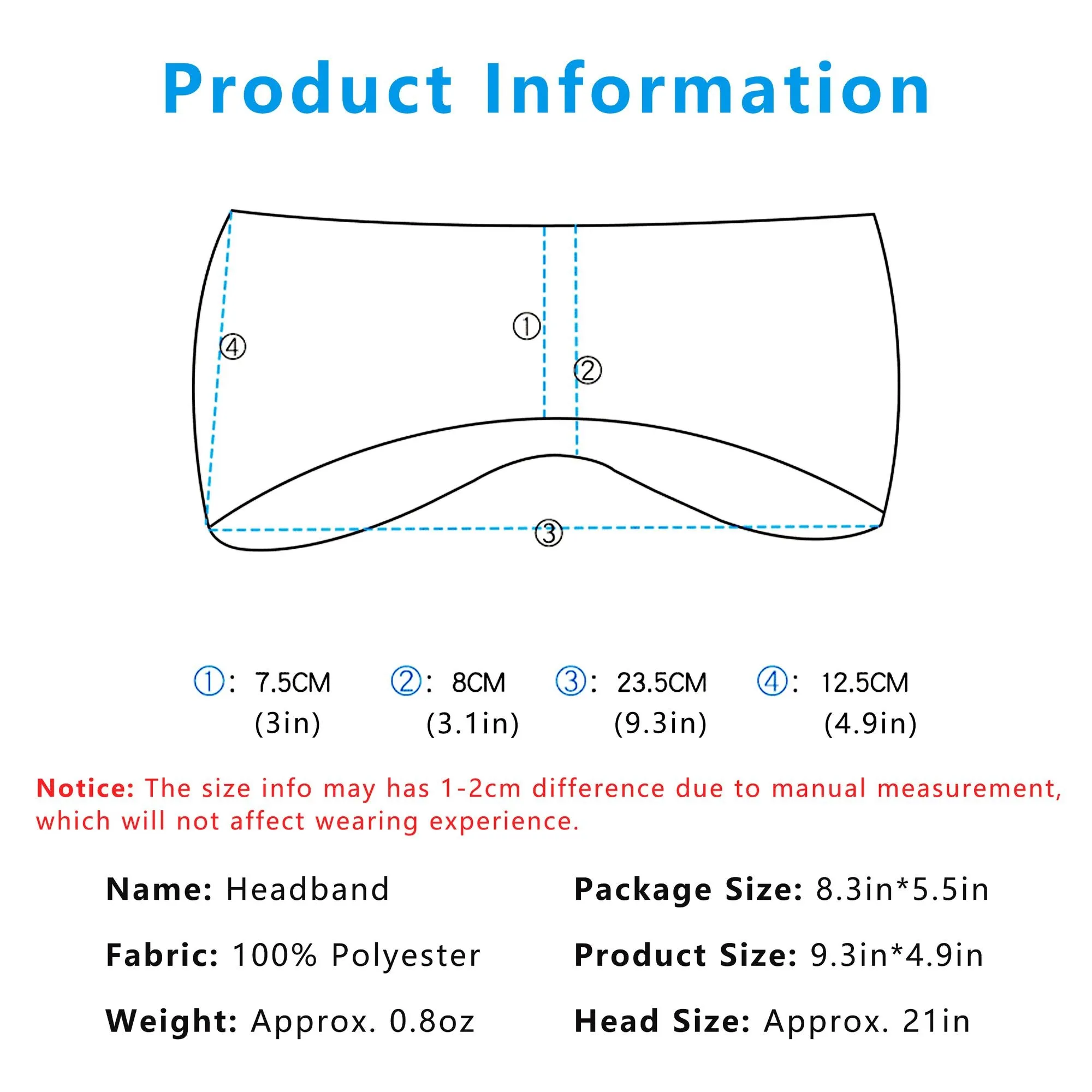 Anna-Kaci Winter Fleece Headband Moisture-Wicking for Running Sports Workouts Cold Weather Ear Warmer Unisex sold by Anna-Kaci product image thumbnail 4