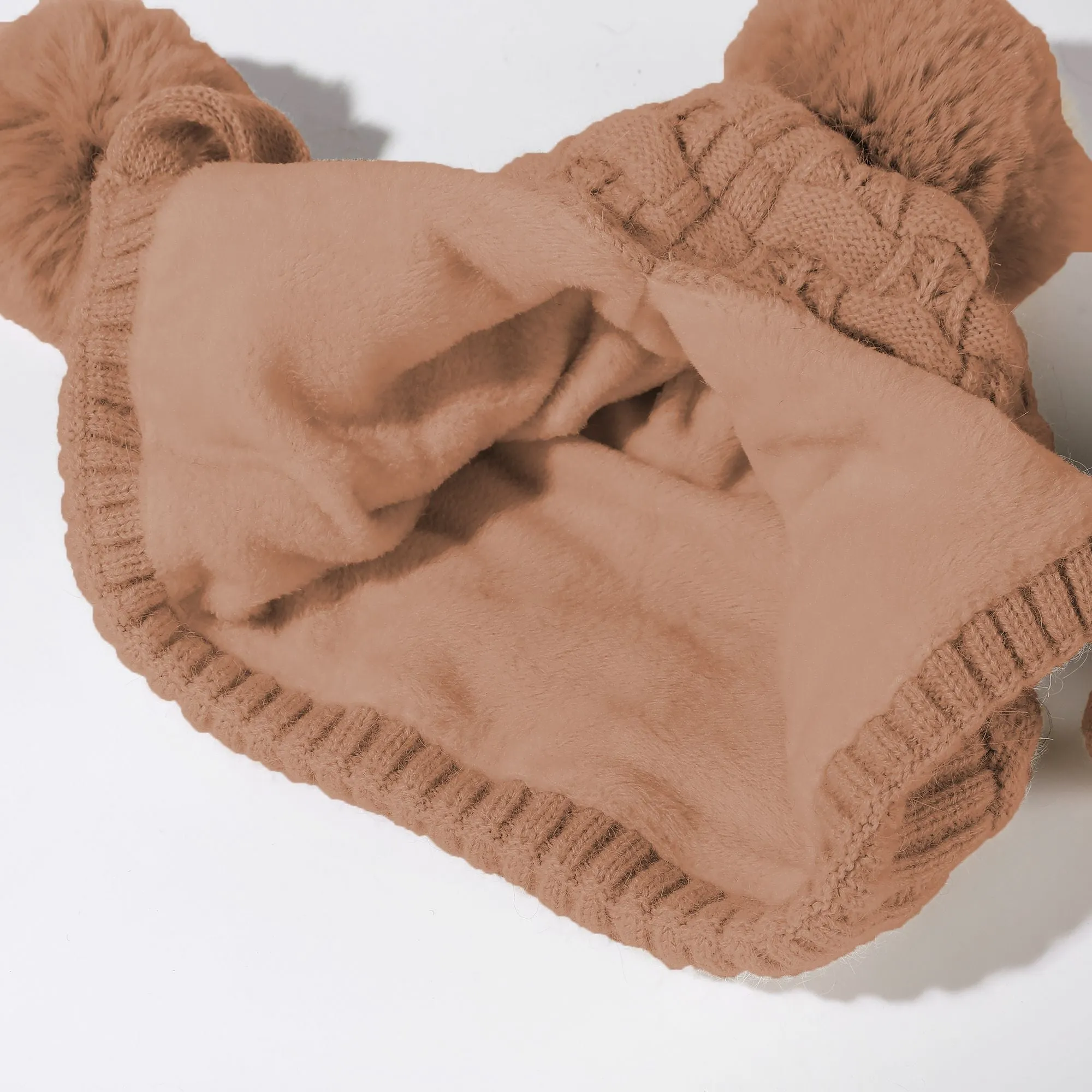 Anna-Kaci Women's Knit Trapper Hat with Pom - Poms sold by Anna-Kaci product image thumbnail 4