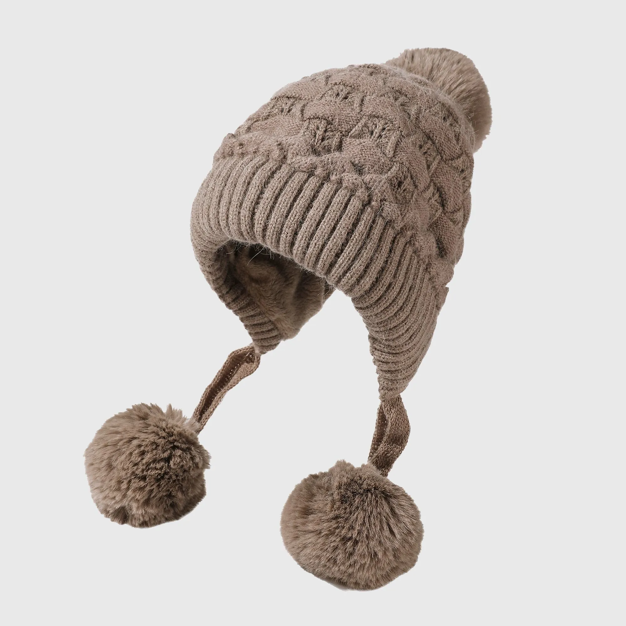 Anna-Kaci Women's Knit Trapper Hat with Pom - Poms sold by Anna-Kaci product image thumbnail 5