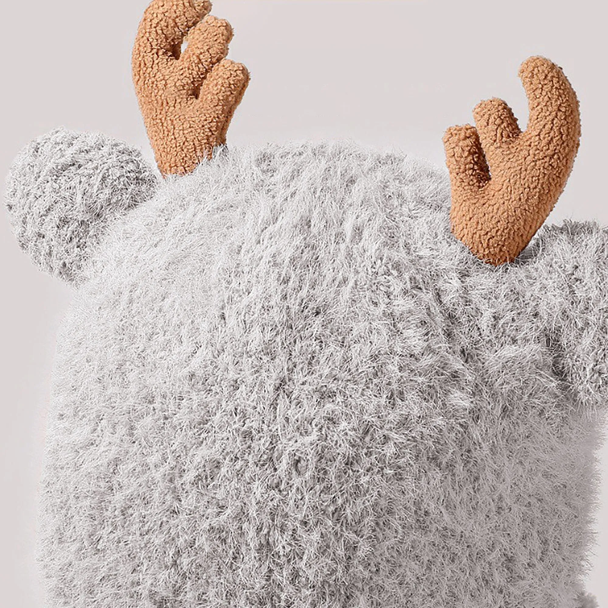 Anna-Kaci Women's Reindeer Antler Fleece Hat - Cute & Warm Winter Accessory sold by Anna-Kaci product image thumbnail 3