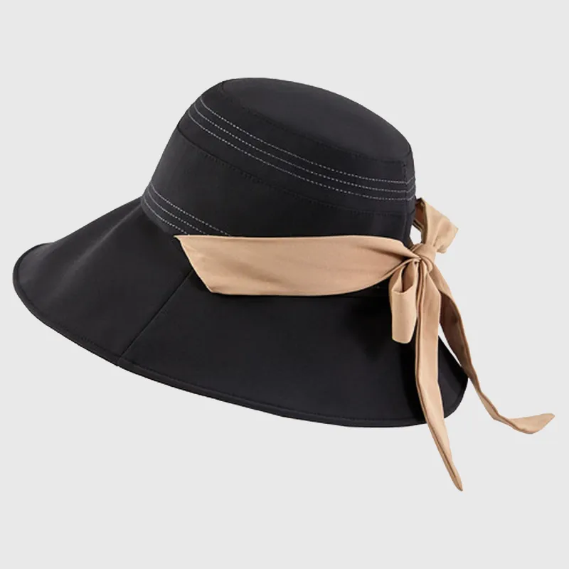 Anna-Kaci Foldable Wide - Brim Sun Hat with Bow Accent sold by Anna-Kaci