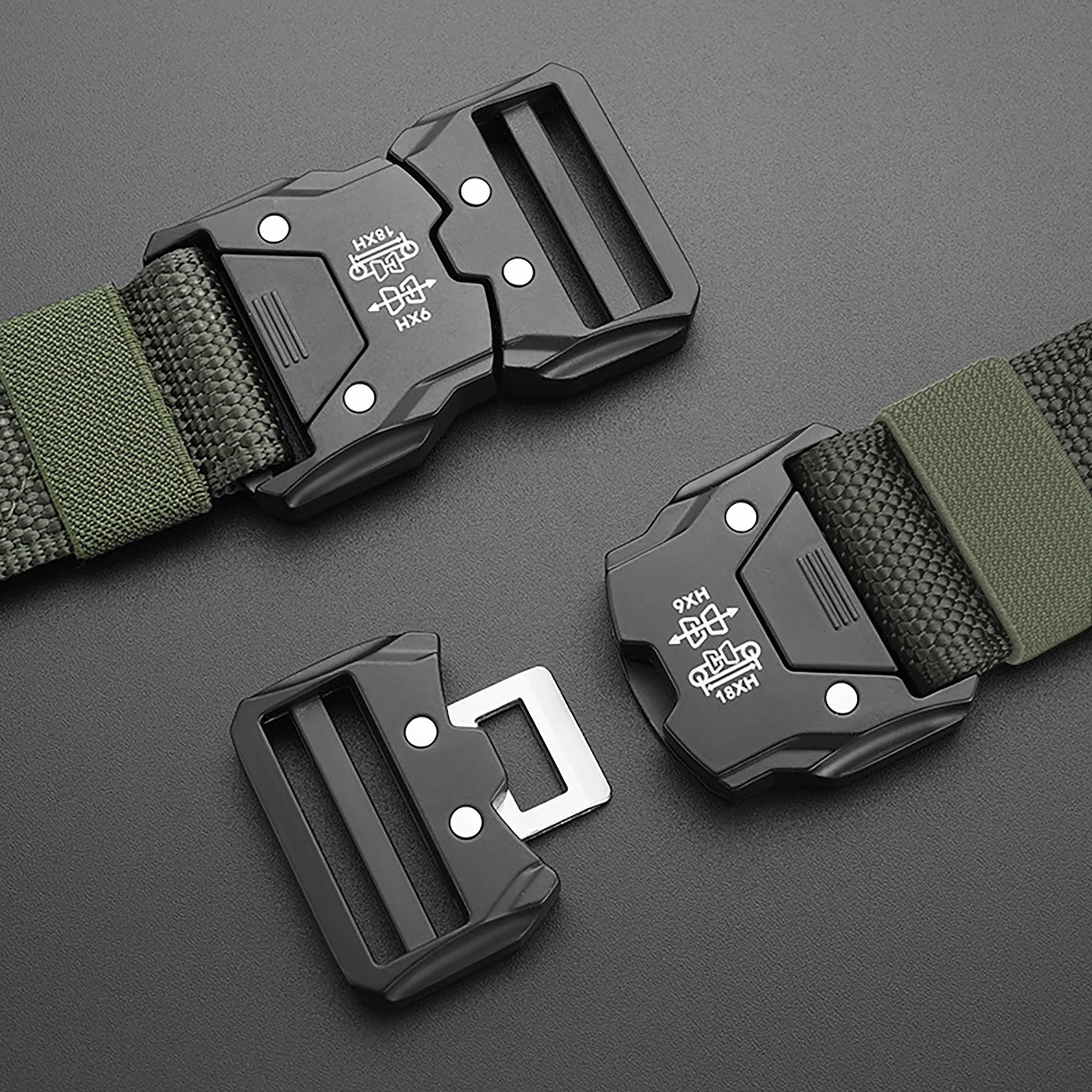 Anna-Kaci Women's Tactical Nylon Belt - Heavy-Duty Quick-Release Buckle Belt for Outdoor, Casual & Everyday Wear sold by Anna-Kaci product image thumbnail 4