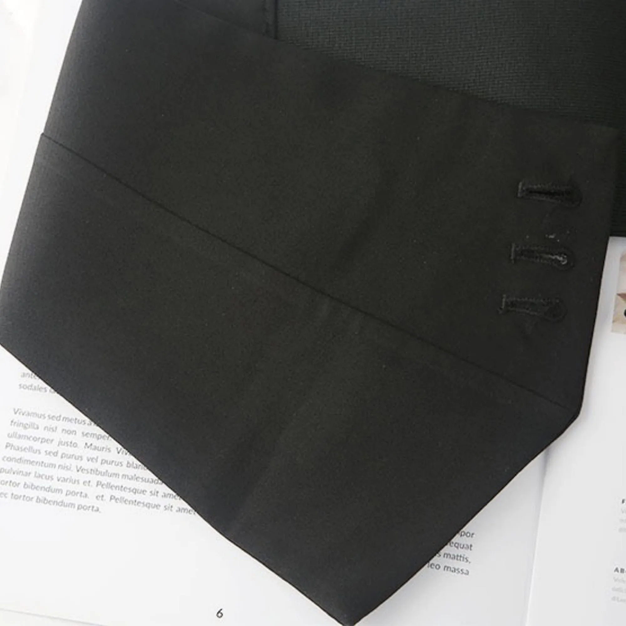 Anna-Kaci Women's Structured Asymmetrical Wide Waist Belt with Overlapping Panel Design and Decorative Button Accents 7.5x31.5in sold by Anna-Kaci product image thumbnail 4